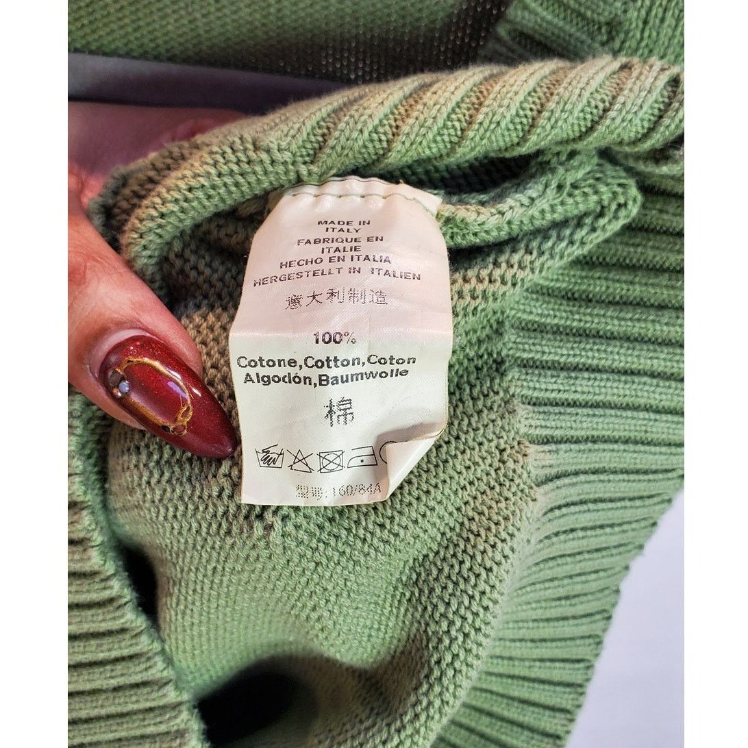 Brandy Melville Brandy Melville Green Knit Sweater Vest Cotton M Size M / US 6-8 / IT 42-44 - 6 Thumbnail