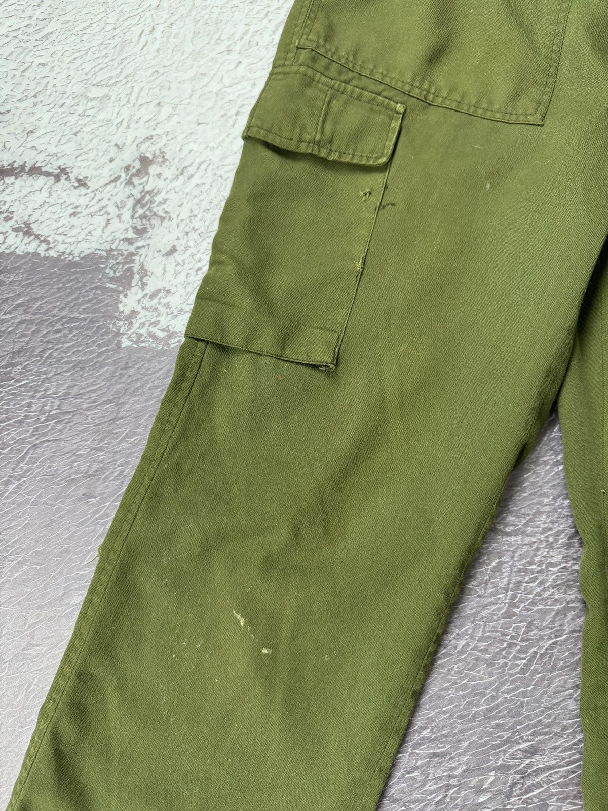Vintage Vintage 80s Militari Utility Khaki Army distressed cargo Size US 32 / EU 48 - 7 Thumbnail