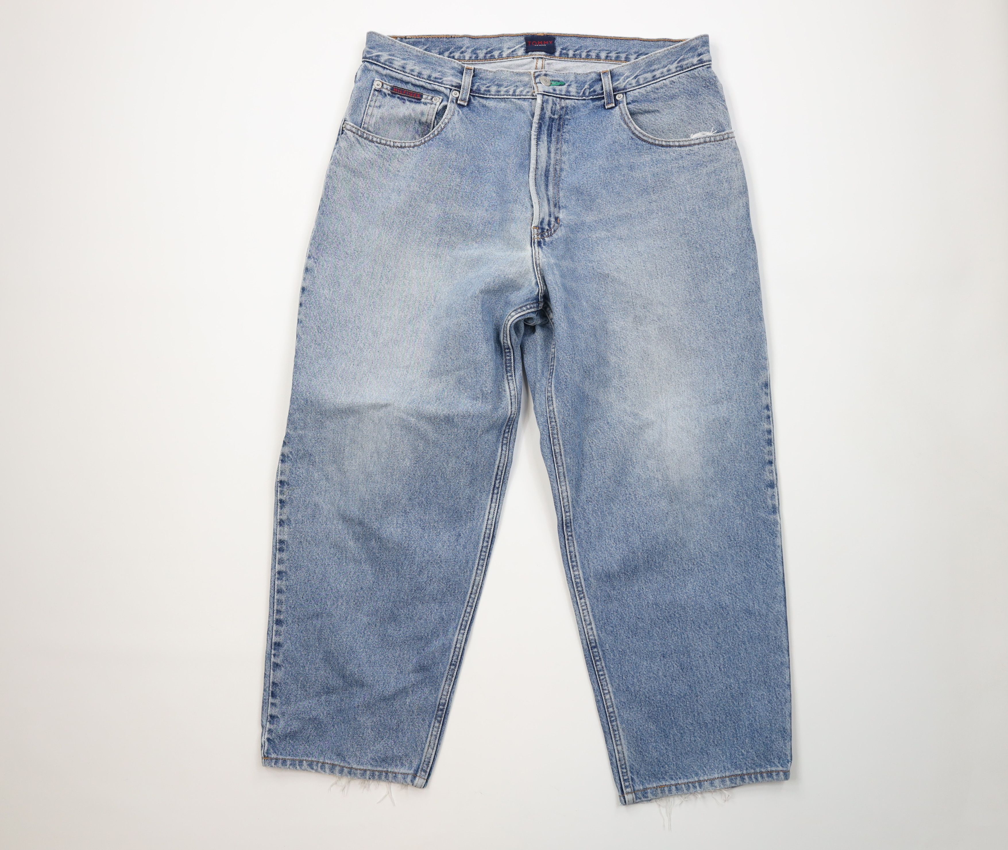 Tommy Hilfiger Vintage 90s Tommy Hilfiger Baggy Relaxed Fit Denim Jeans Size US 38 / EU 54 - 1 Thumbnail