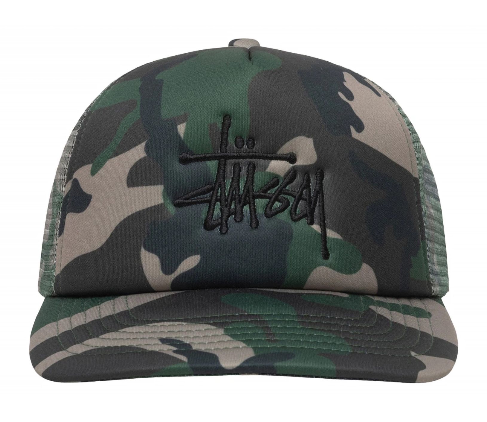 STUSSY CAMO TRUCKER HAT
