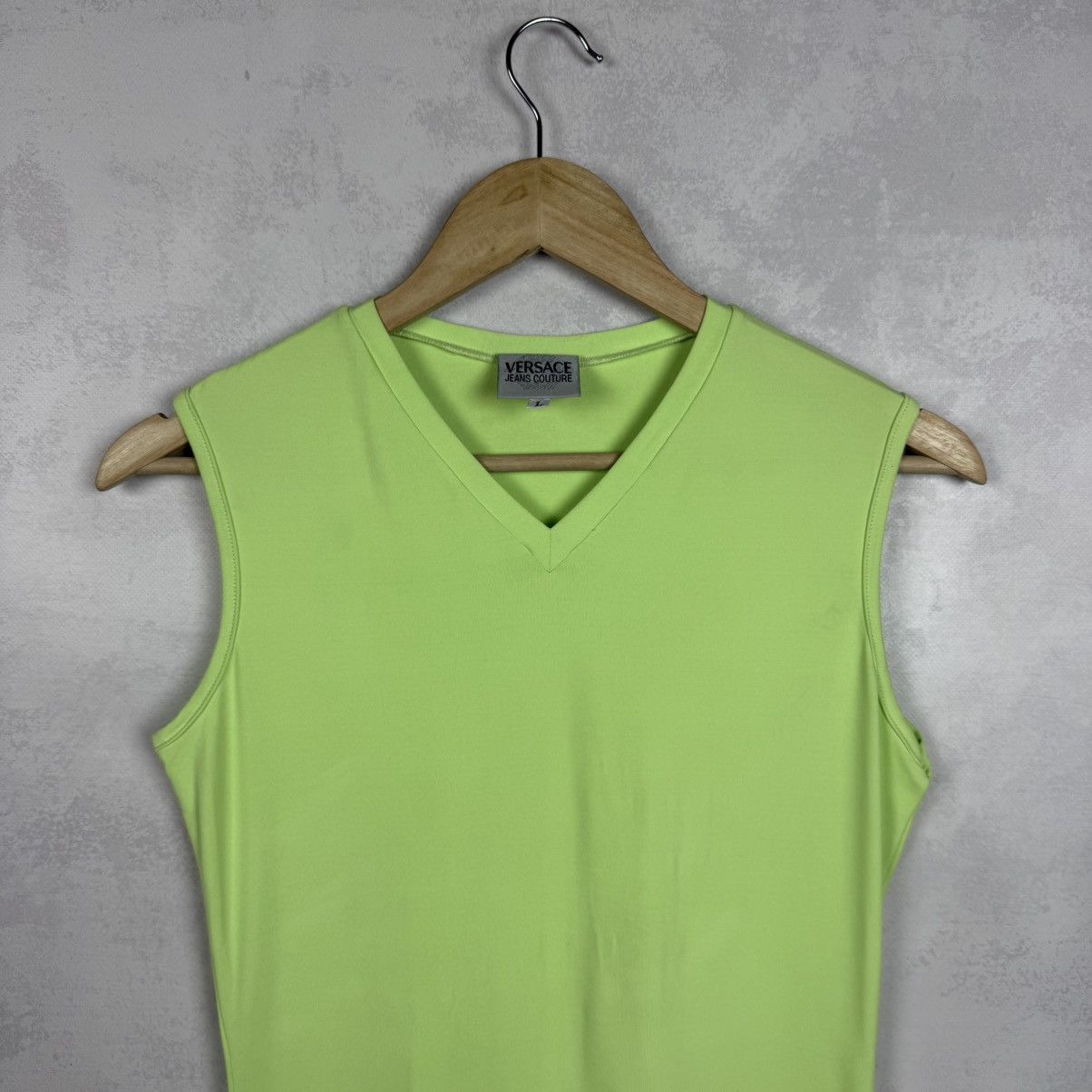 Versace × Versace Jeans Couture Versace Jeans Couture Women’s Nylon Acid Green Tank Top Size L / US 10 / IT 46 - 2 Thumbnail