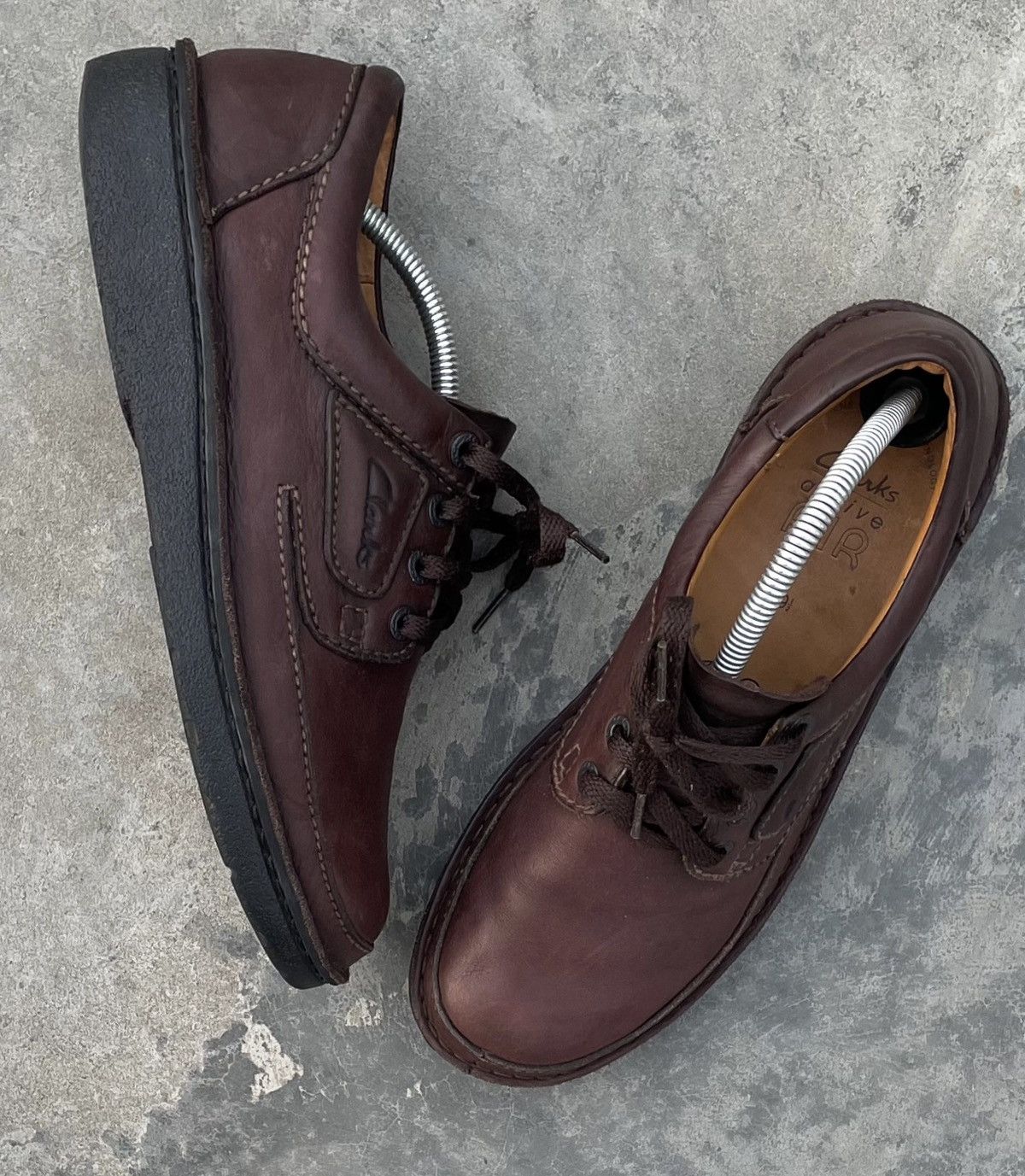 Clarks Clarks Leather Air Shoes Loafers Y2K Hype Italy Shoes Size US 11 / EU 44 - 1 Thumbnail