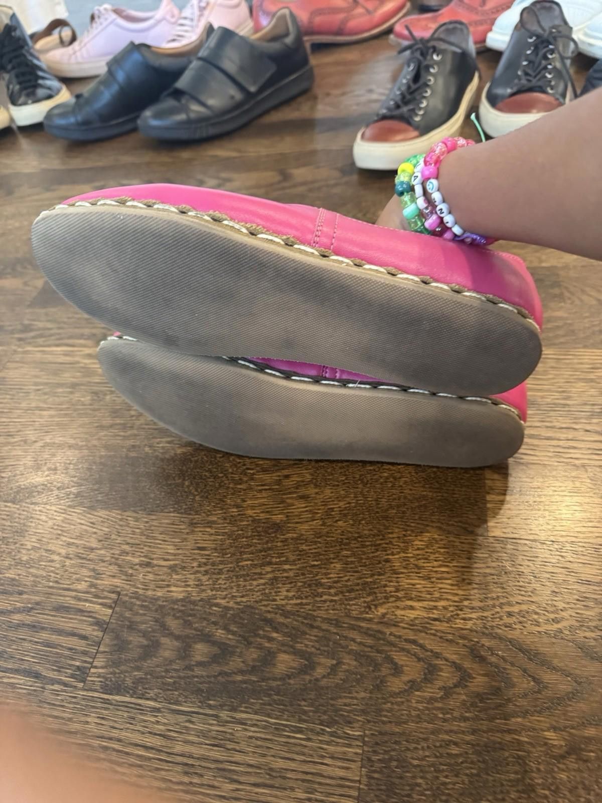 Saba Sabah Pink Leather Slip-On (Handmade in Turkey). Size: 42 Size US 9 / EU 42 - 4 Thumbnail