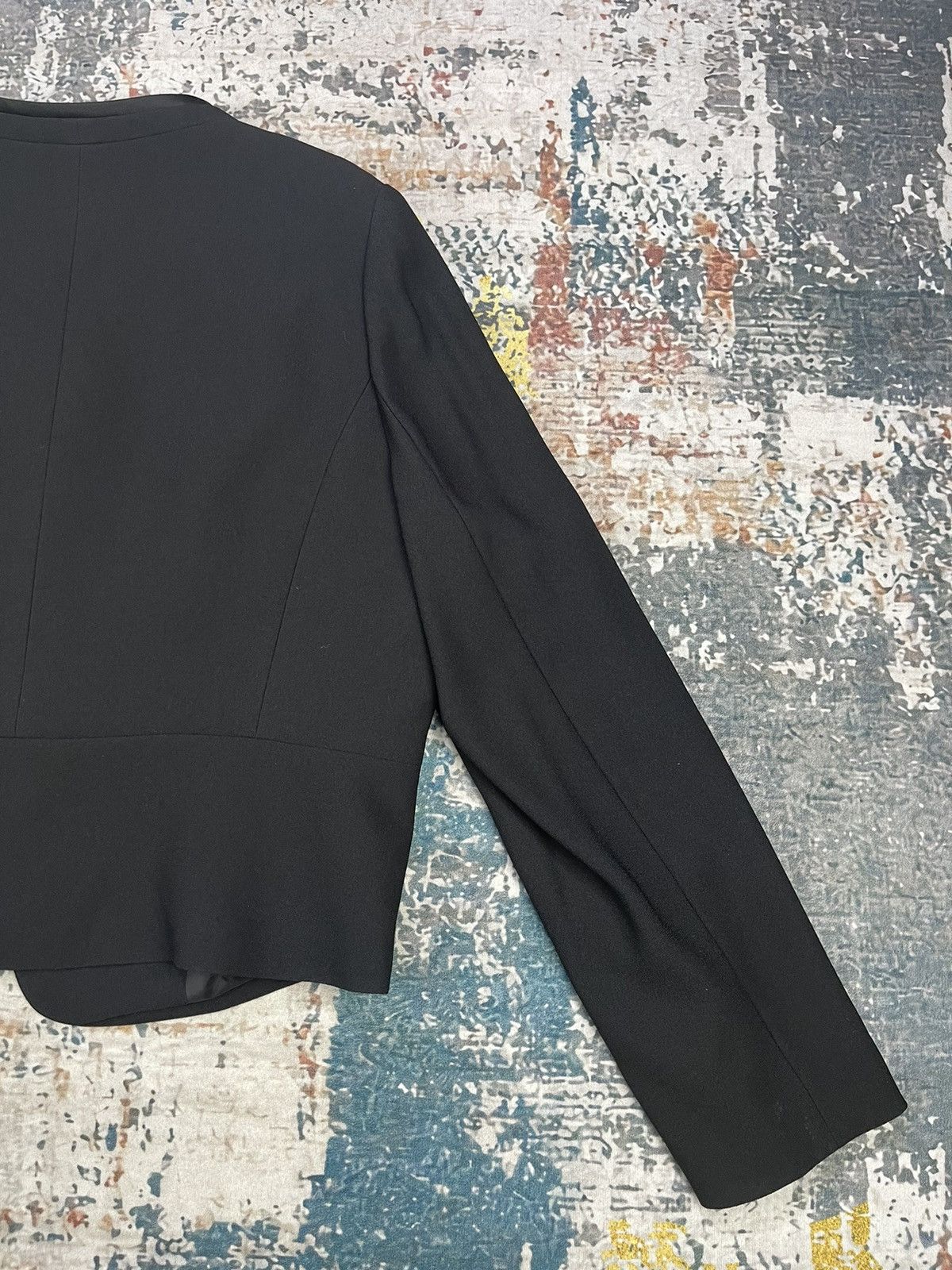 Nina Ricci Nina Ricci Cropped Open Front Trim Lapel Coat Size ONE SIZE - 8 Thumbnail
