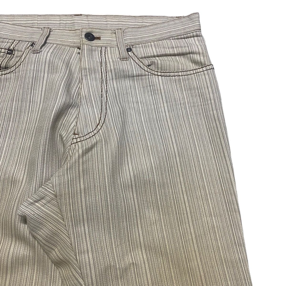 Japanese Brand Japanese Brand Elle Homme Striped Flare Pants Size US 31 - 4 Thumbnail