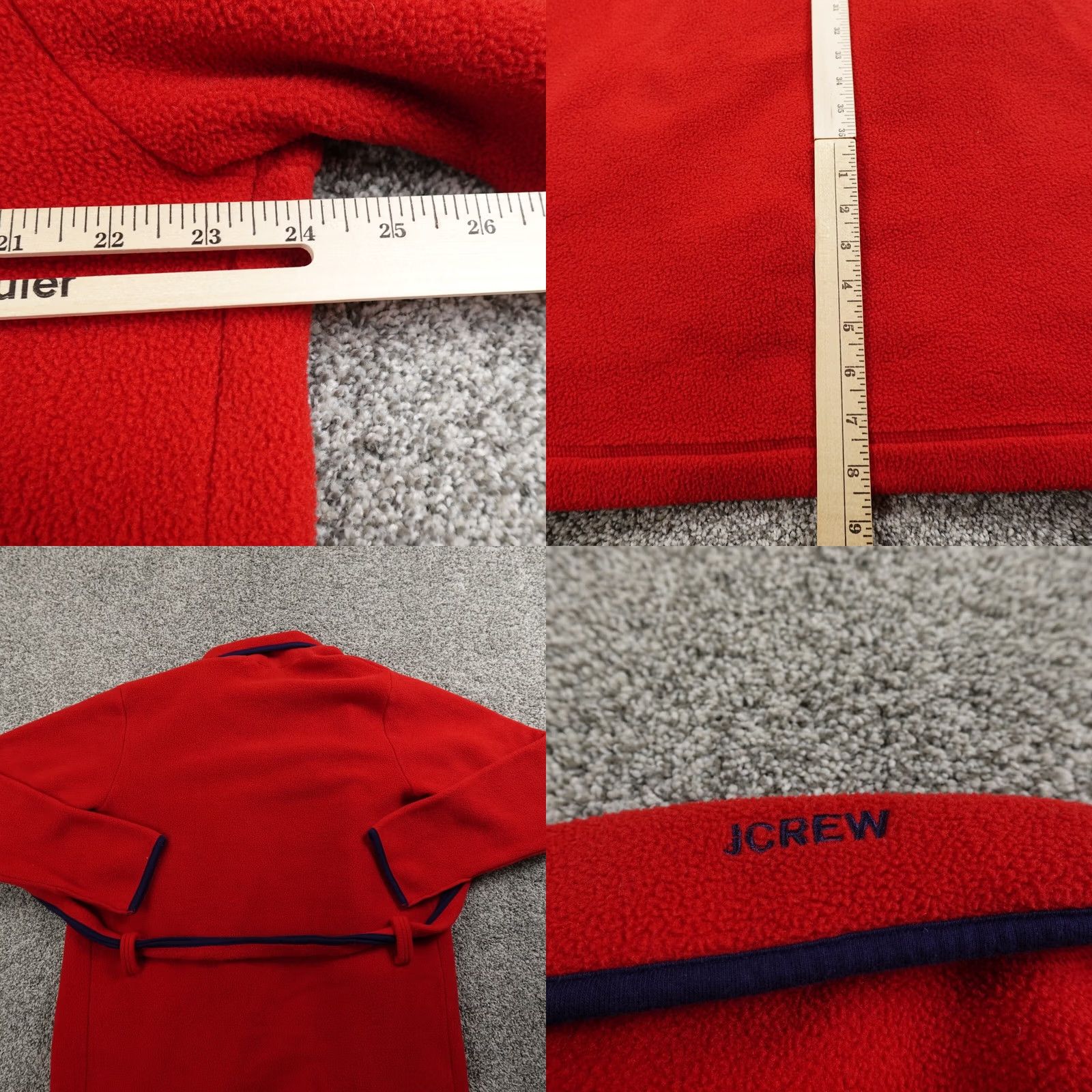 J.Crew VTG J.CREW Robe Mens XS Red Fleece Belted Shawl Tie Night USA Sleep Bath Bathrobe Shoal Oarsman Preppy USA Mens XS Red VTG J.CREW Robe Size US XS / EU 42 / 0 - 8 Thumbnail