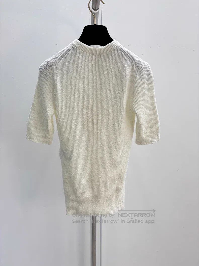 Chanel Chanel 25M cocobeach Chanel white round-neck button knitte Size XXS / US 00 / IT 34 - 2 Thumbnail