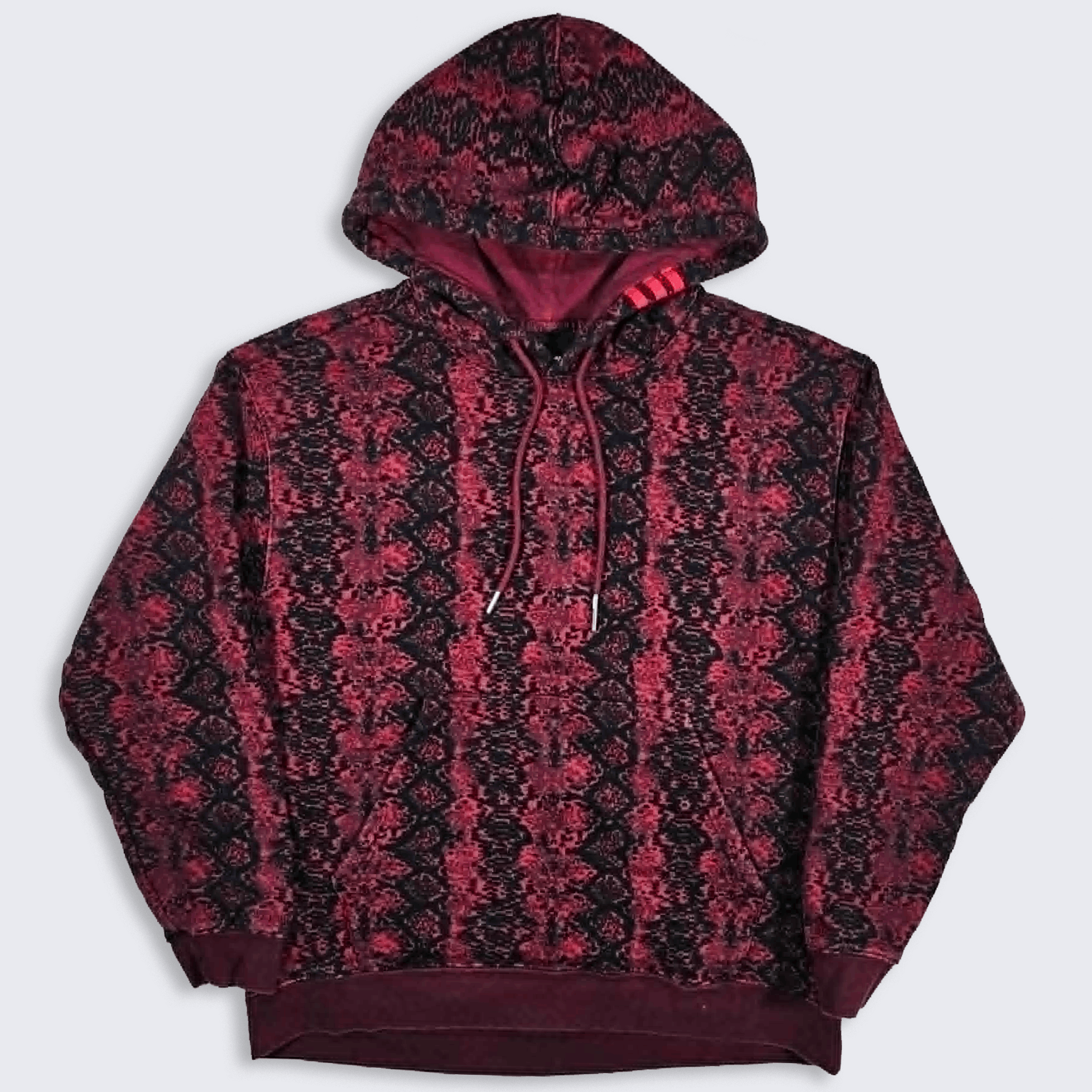 Adidas Adidas X Ivy Park Burgundy All Over Print Hoodie Sweatshirt Size US L / EU 52-54 / 3 - 1 Thumbnail