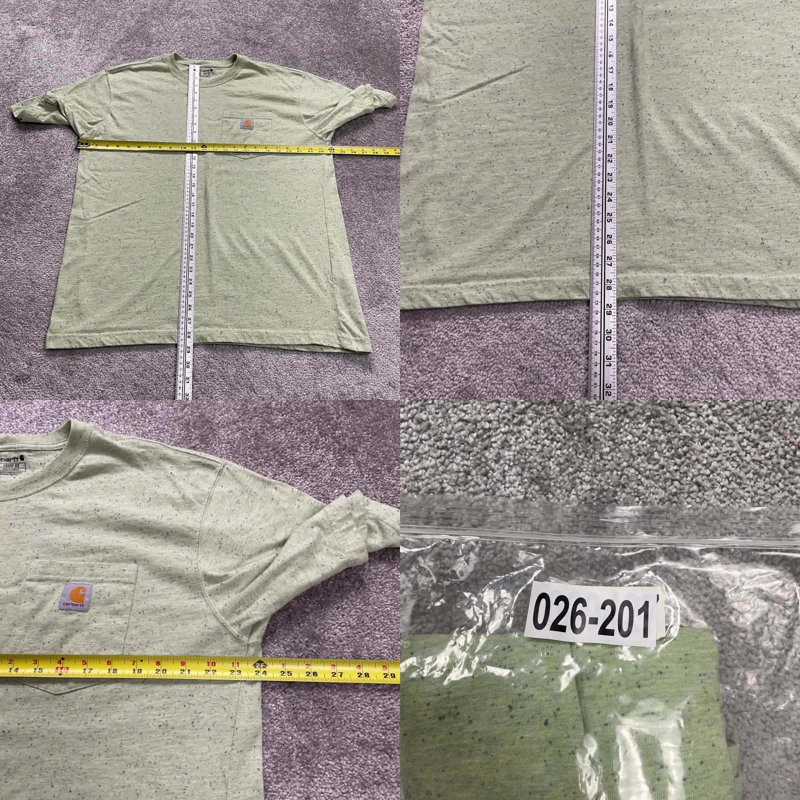 Carhartt VINTAGE Carhartt K87 Loose Fit T-Shirt Mens Large Green Crew Neck Casual Pocket Cotton Size US L / EU 52-54 / 3 - 8 Thumbnail