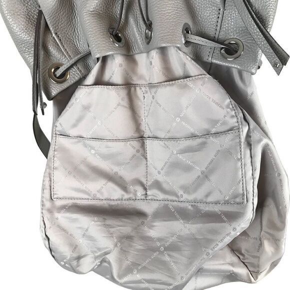 Michael Kors Michael Kors Riley rhinestone studded gray pebble drawstring Size ONE SIZE - 9 Thumbnail
