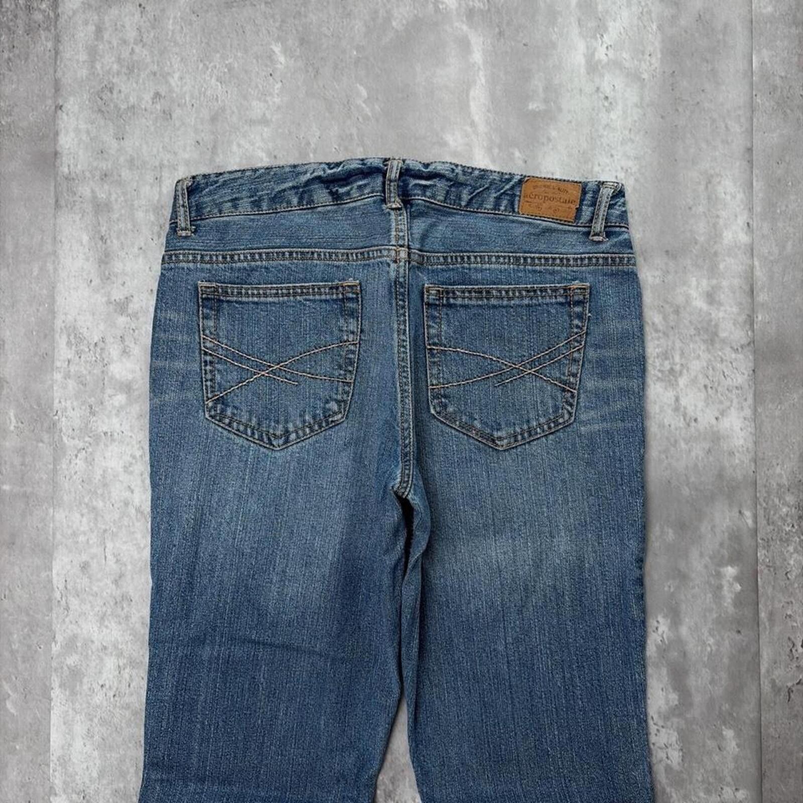 Aeropostale Y2K Blue Aeropostale Grunge Flared Denim Jeans Size 28" / US 6 / IT 42 - 3 Thumbnail