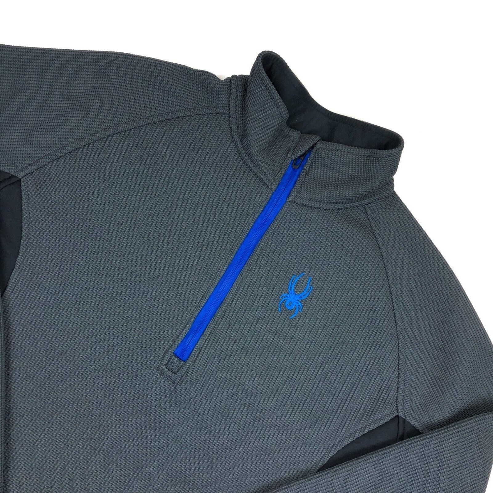 Spyder Fall 2018 Spyder 1/4 Zip Gray Black Pullover Sweater Jacket Size US M / EU 48-50 / 2 - 2 Thumbnail