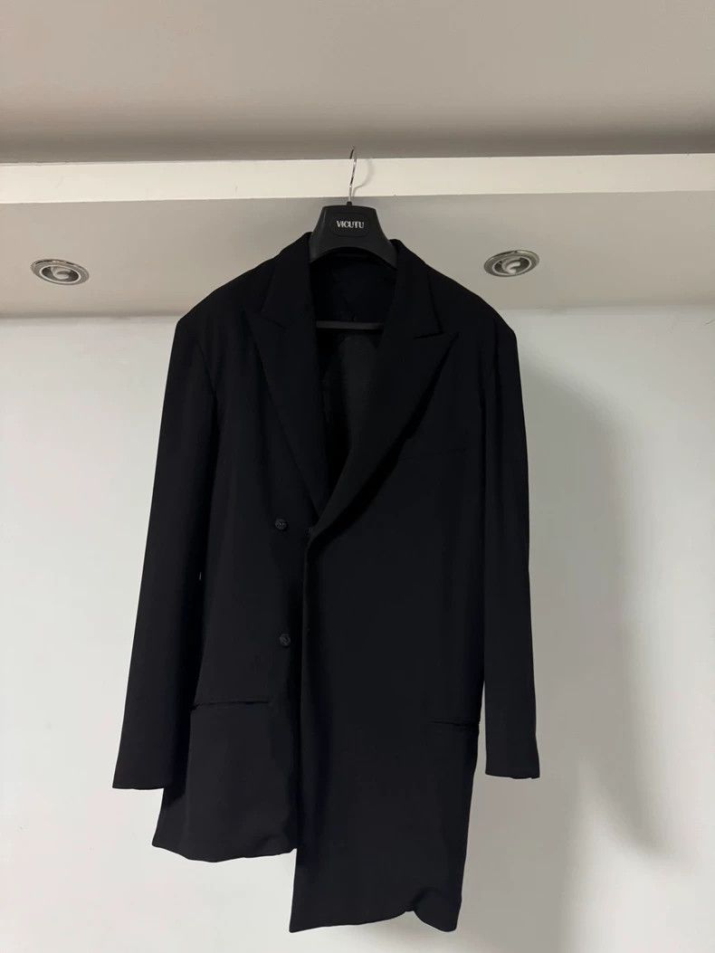 Yohji Yamamoto size 2 23aw Asymmetric Shoulder Pad blazer