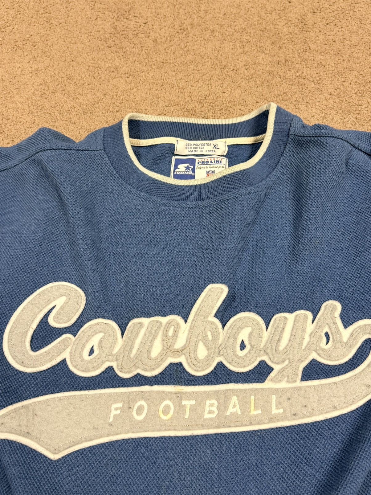 Starter Vintage 90’s Dallas Cowboys Starter Tailsweep crewneck Size US XL / EU 56 / 4 - 2 Thumbnail