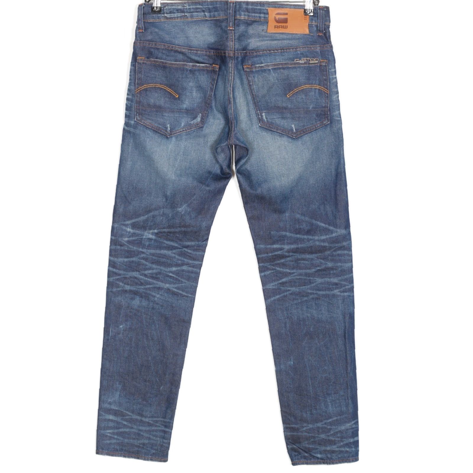 G-Star G-Star 3301 LOW TAPERED Jeans Men 32 Regular Blue 5-Pocket Denim DZ7767 Size US 32 / EU 48 - 2 Thumbnail