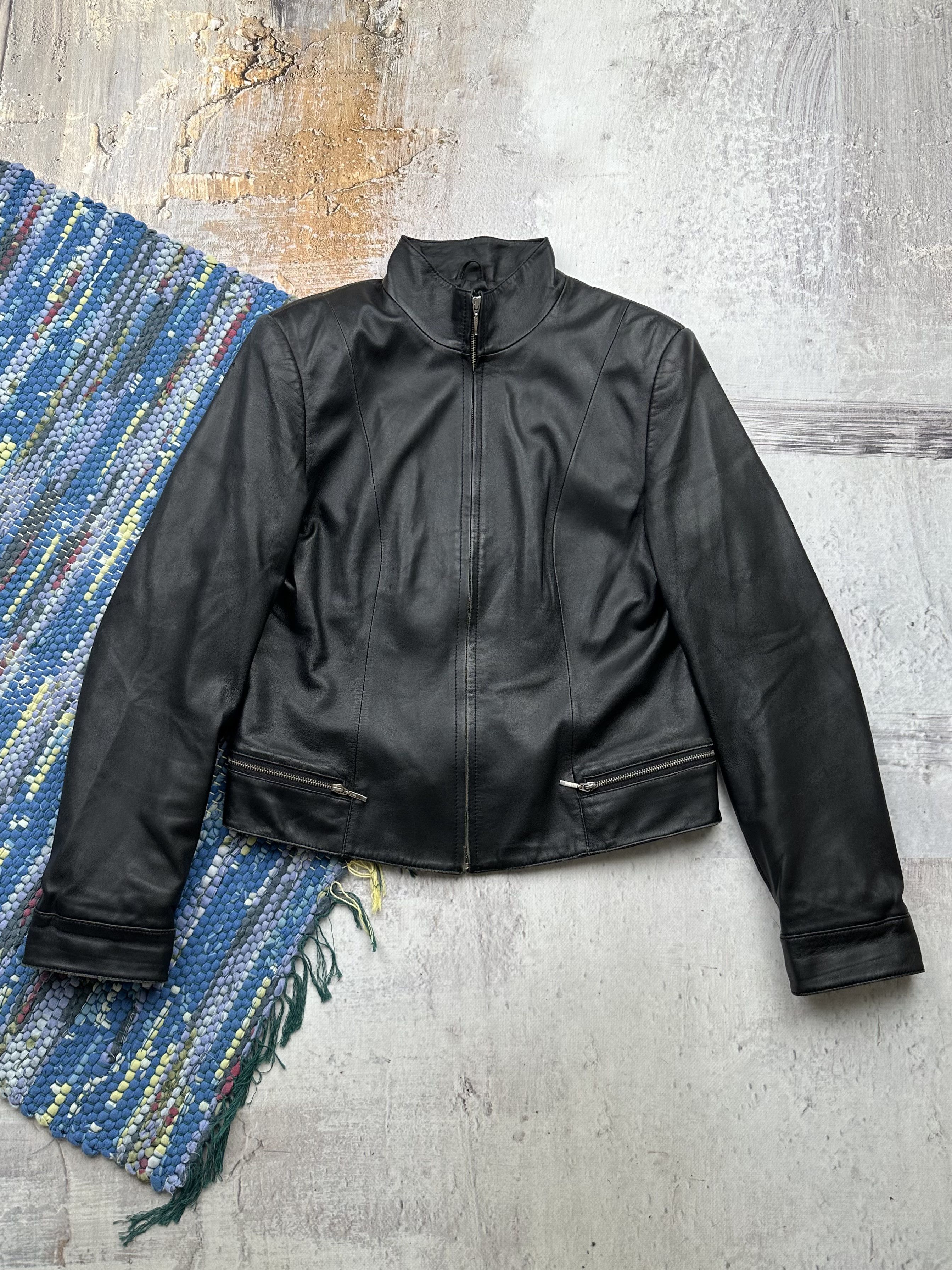 Leather × Vintage Vintage Leather biker jacket avant garde archive