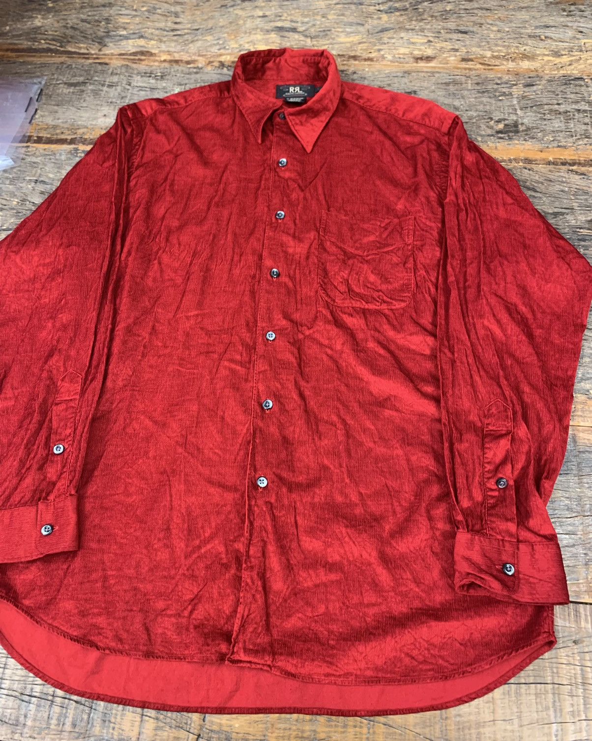 RRL Ralph Lauren RRL Rayon Corduroy Shirt 90’s Size US XL / EU 56 / 4 - 3 Thumbnail