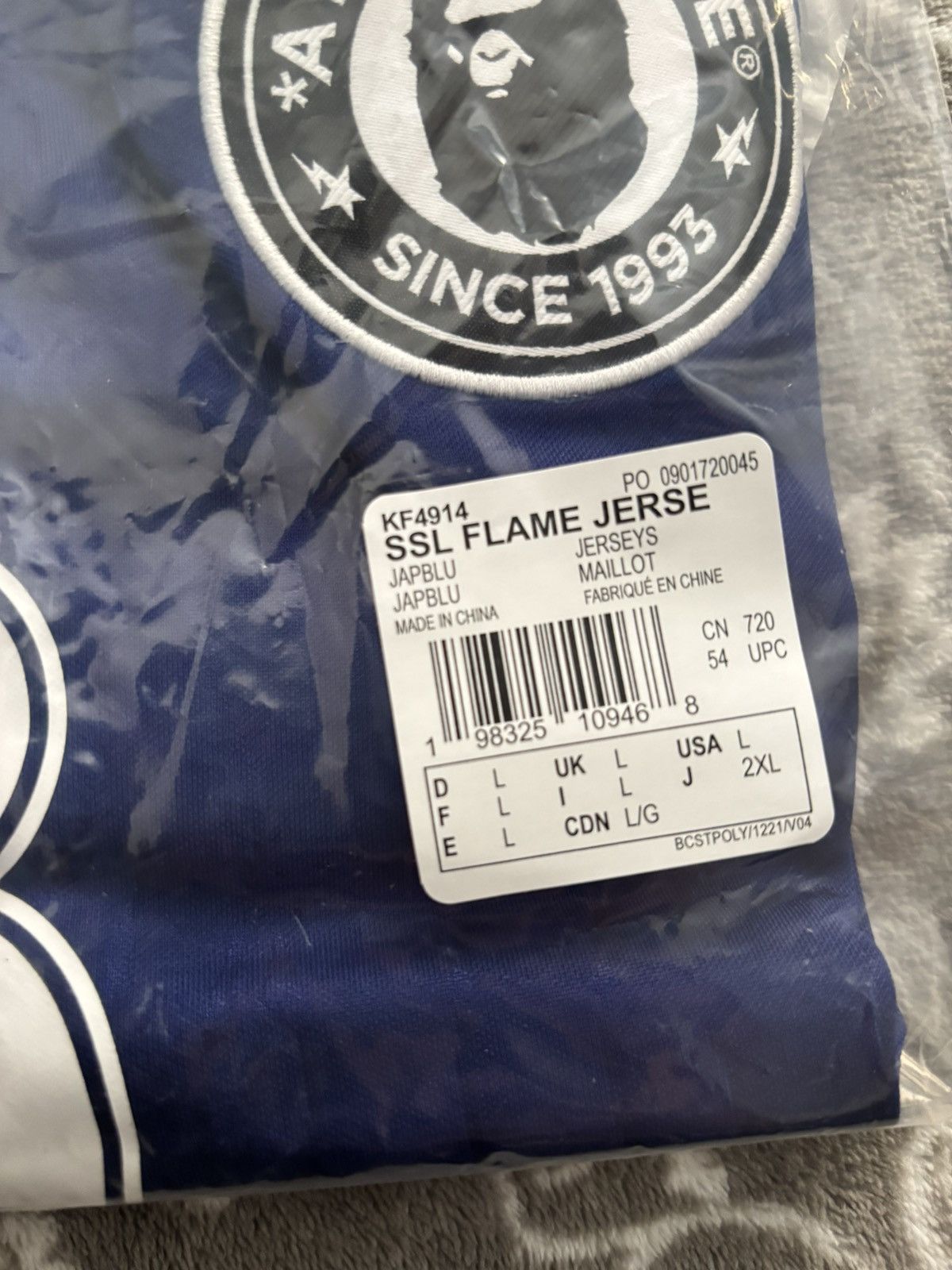 Adidas × Bape Adidas x Bape SSL Flame Jersey Size US L / EU 52-54 / 3 - 5 Thumbnail