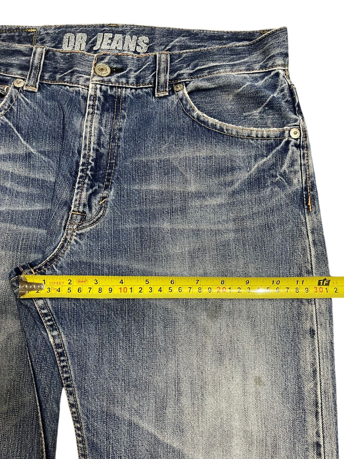 Jun Takahashi Vintage Japanese Brand Blue Faded Wash Style Loose Jeans Size US 34 / EU 50 - 15 Thumbnail