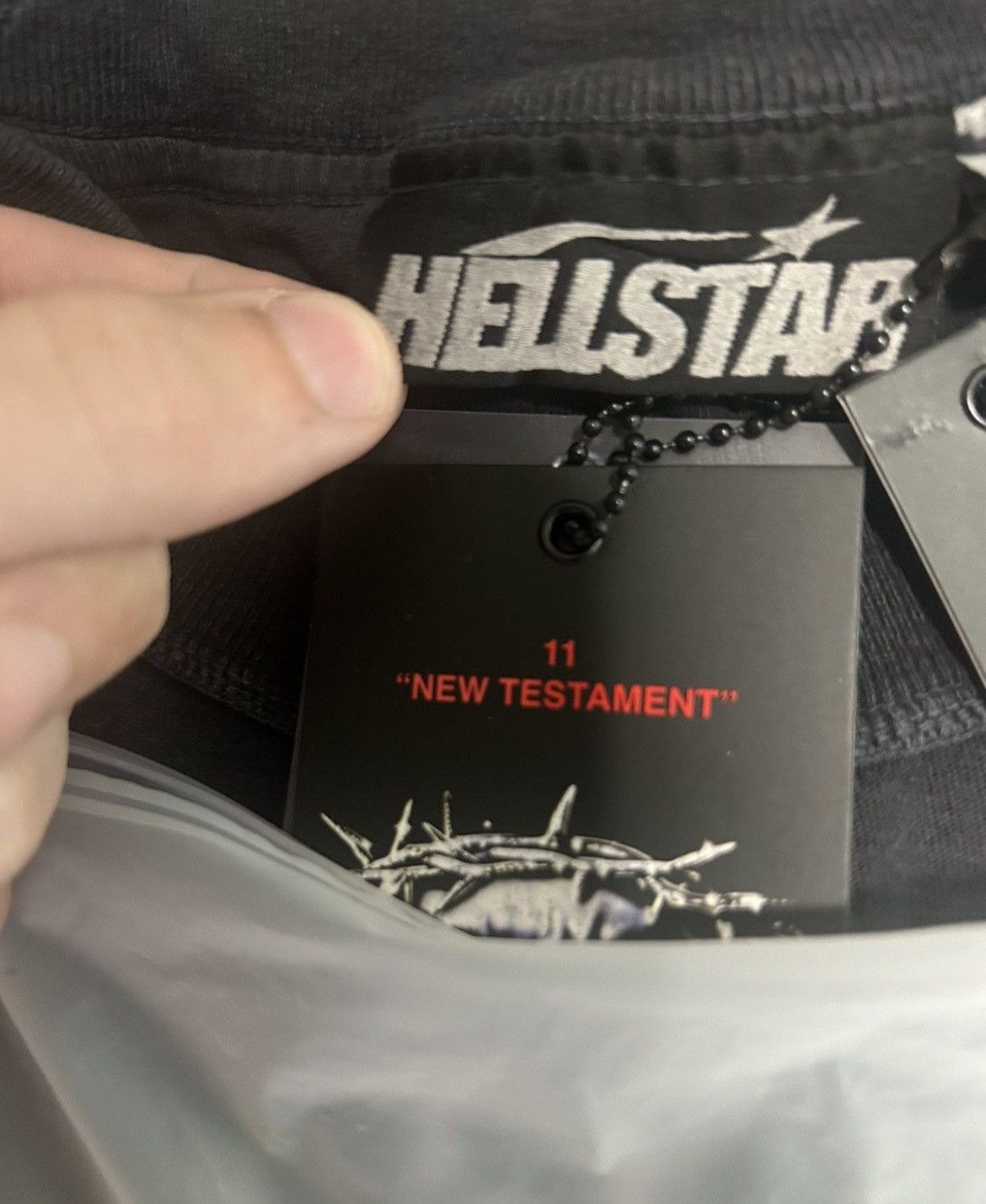 HELLSTAR HELLSTAR UNRELEASED CAPSULE 11 “New Testament” Tee Sz M New Size US M / EU 48-50 / 2 - 3 Thumbnail