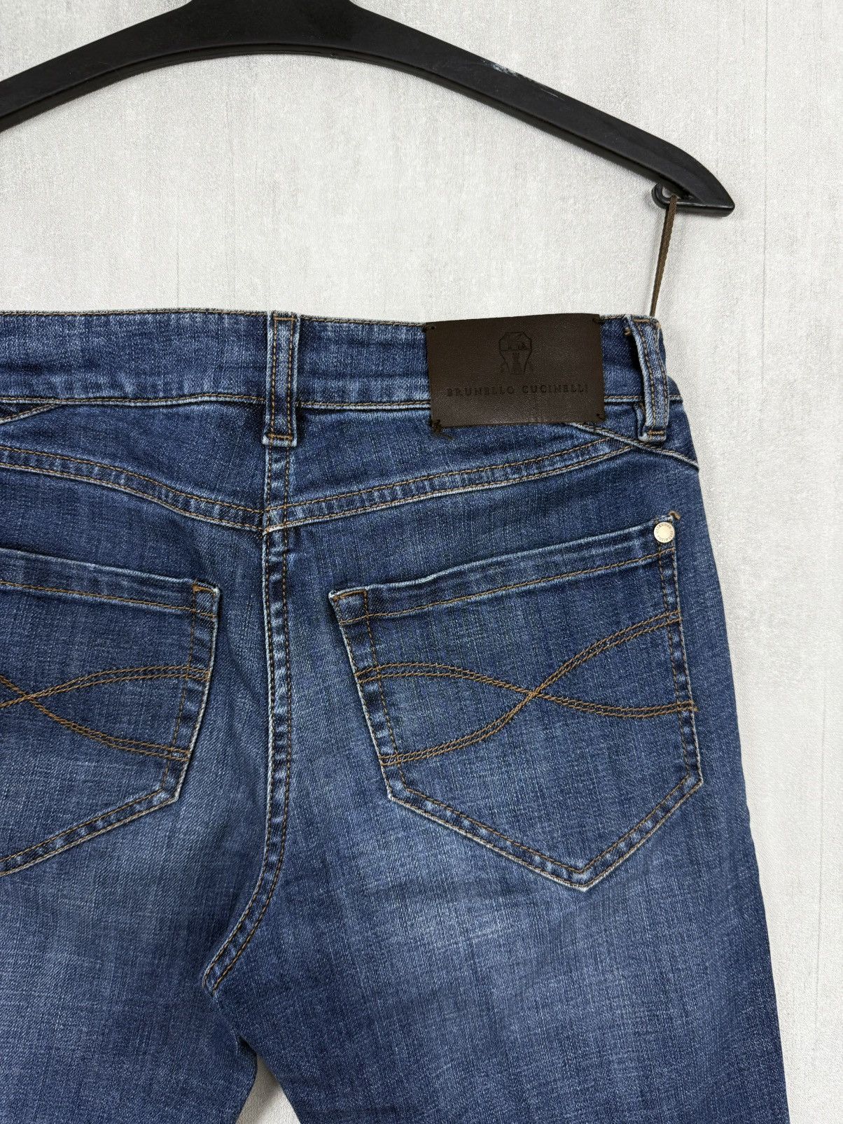 Brunello Cucinelli Brunello Cucinelli Women’s Skinny Fit Blue Denim Jeans Pants Size 26" / US 2 / IT 38 - 9 Thumbnail