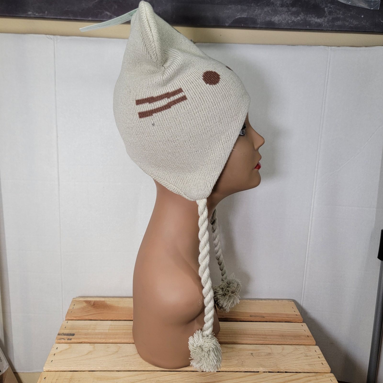 Other Pusheen by Culturefly Knit Trapper Beanie w/ Tassels- OS NEW Size ONE SIZE - 3 Thumbnail