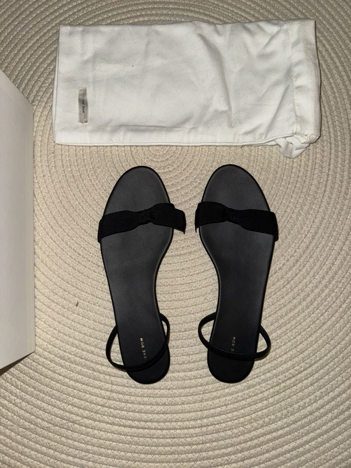 The Row THE ROW Bow leather slingback sandals size 39 Size US 8.5 / IT 38.5 - 6 Thumbnail