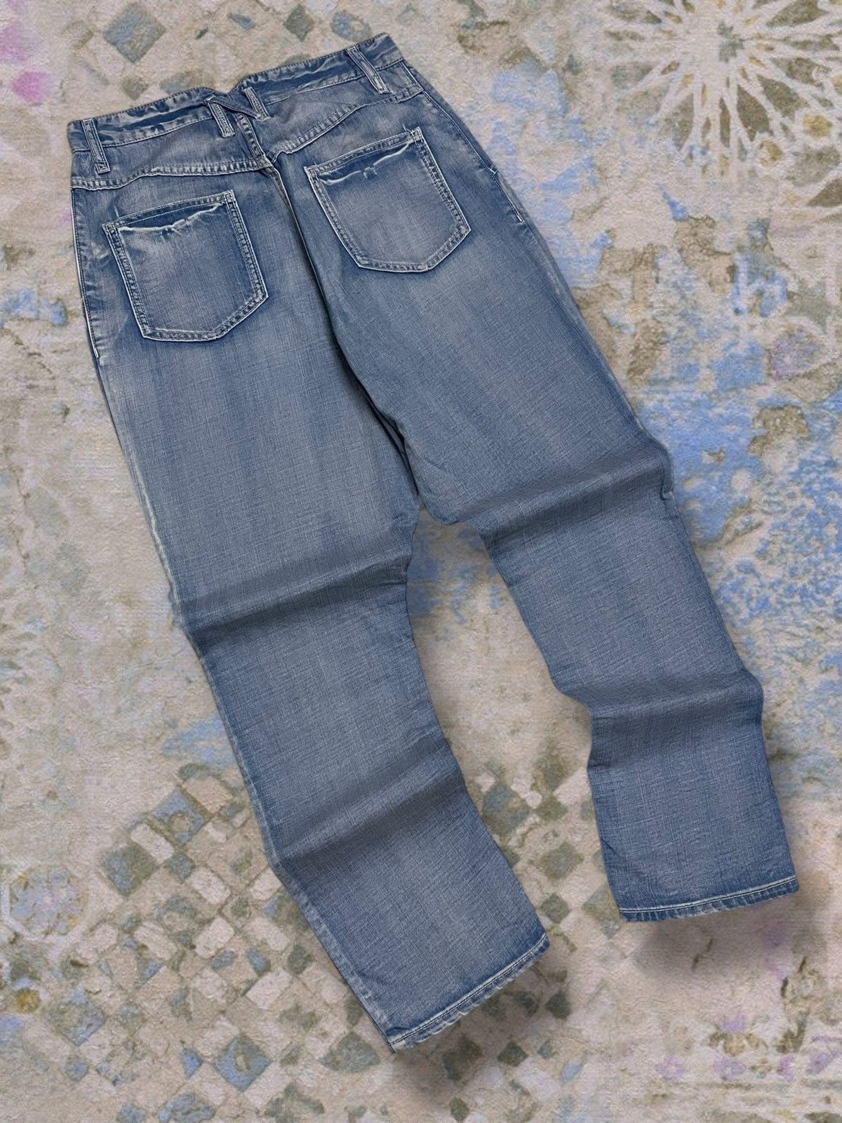 Ne-Net Vintage Authentic Designer Issey Miyake Ne-Net Blue Denim Size US 27 - 9 Thumbnail
