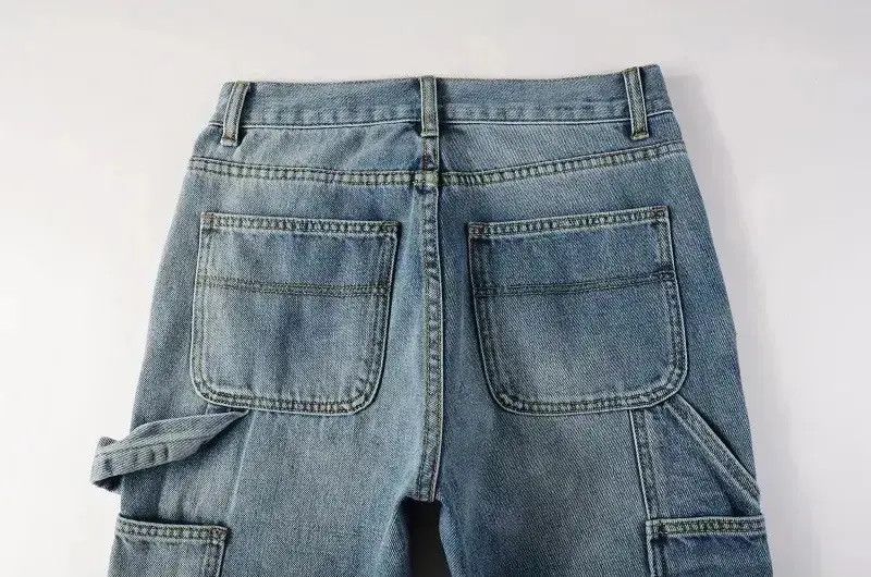 Japanese Brand Mens Blue Flare Bootcut Spliced Non-Strecth Denim Size US 32 / EU 48 - 6 Thumbnail