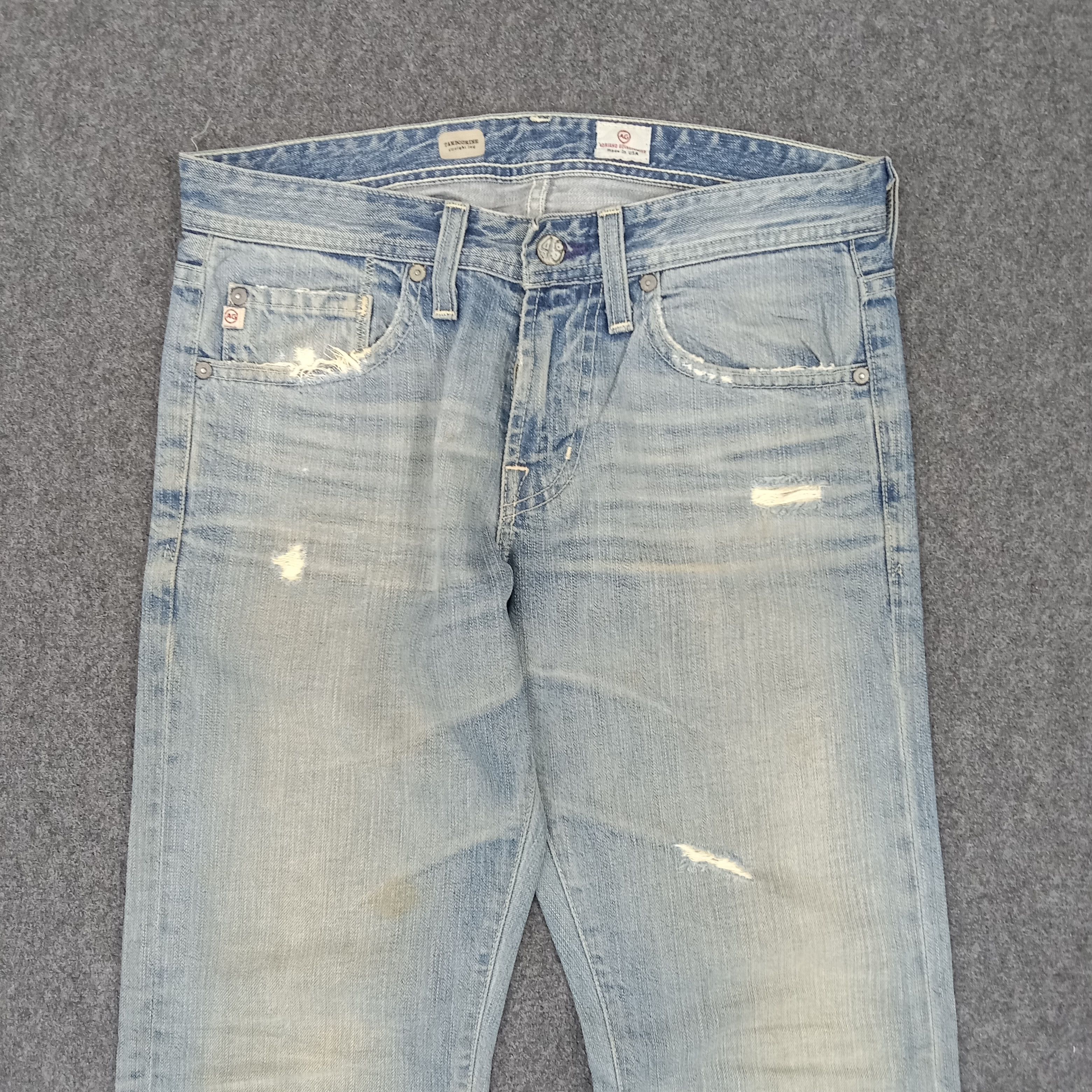 AG Adriano Goldschmied × Vintage Adriano Goldschmied American Distressed Style Jeans Size US 36 / EU 52 - 6 Thumbnail