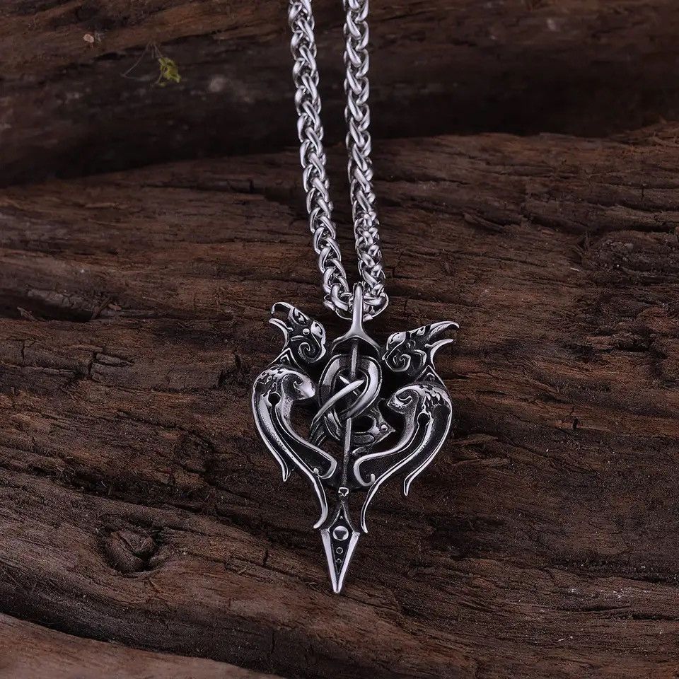 Jewelry Handmade Raven Spear Necklace Size ONE SIZE - 2 Thumbnail