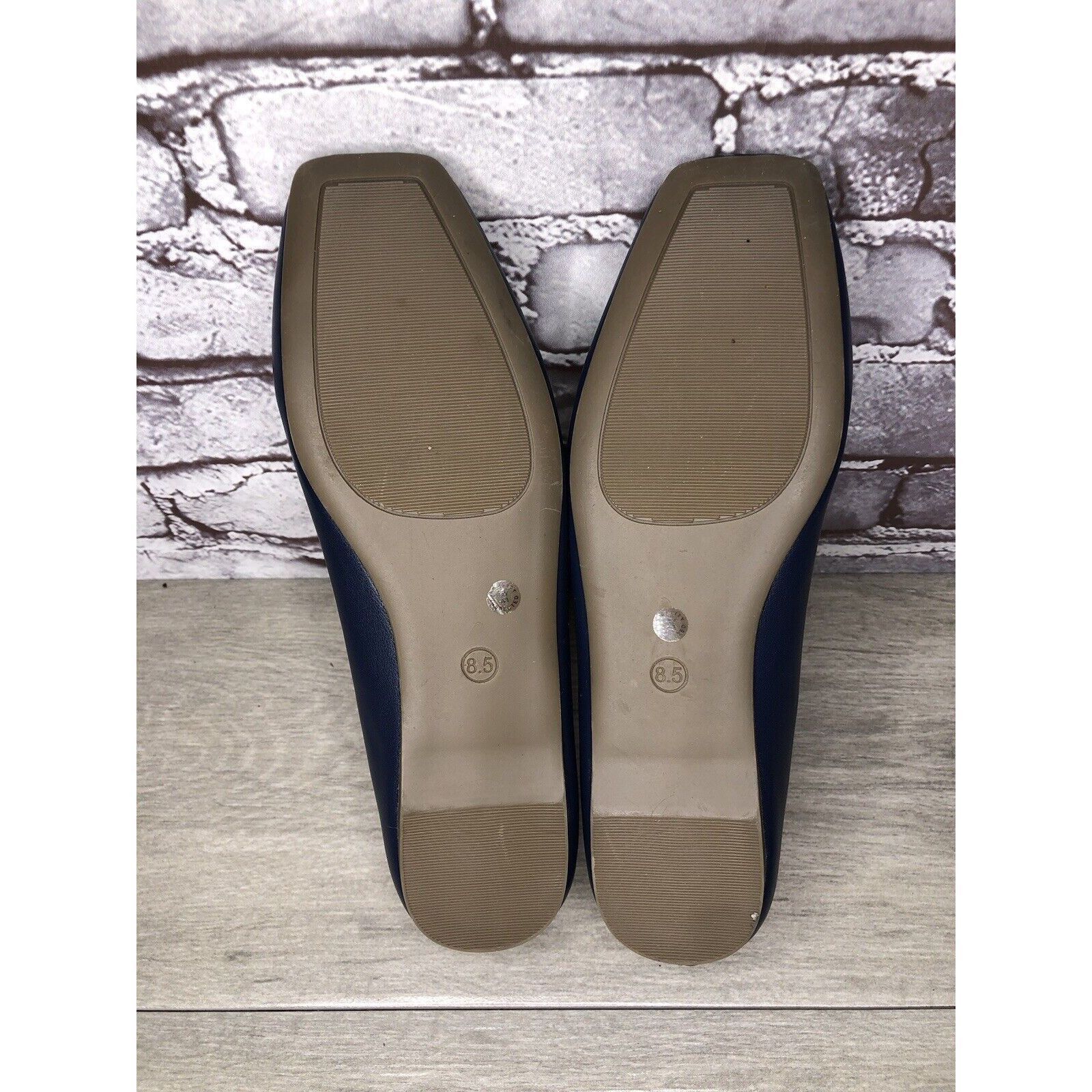Liz Claiborne Liz Claiborne Memory Foam Navy Blue Leather Ballet Flats Wom Size US 8.5 / IT 38.5 - 13 Thumbnail
