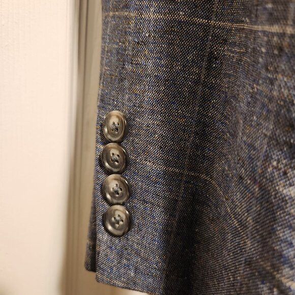 Jos. A. Bank Jos.a.bank men's 51%silk 49%linen sport coat blazer 42R Size 42R - 3 Thumbnail