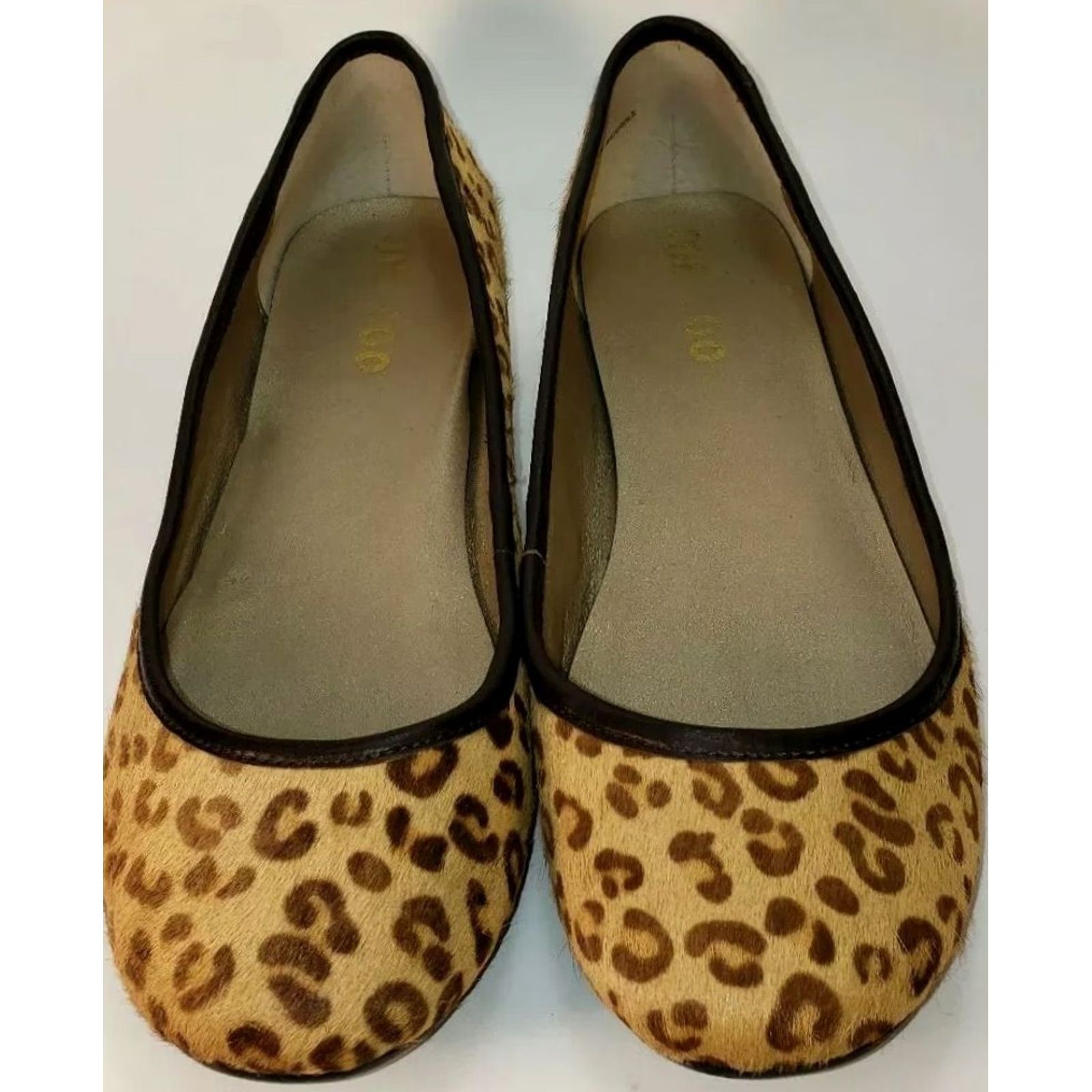 Vintage Me Too Linda Women's Flats Size 8M Leopard Pattern Hair On Leather Insole Leather Upper Ballet Flats Classics Size US 8 / IT 38 - 3 Thumbnail