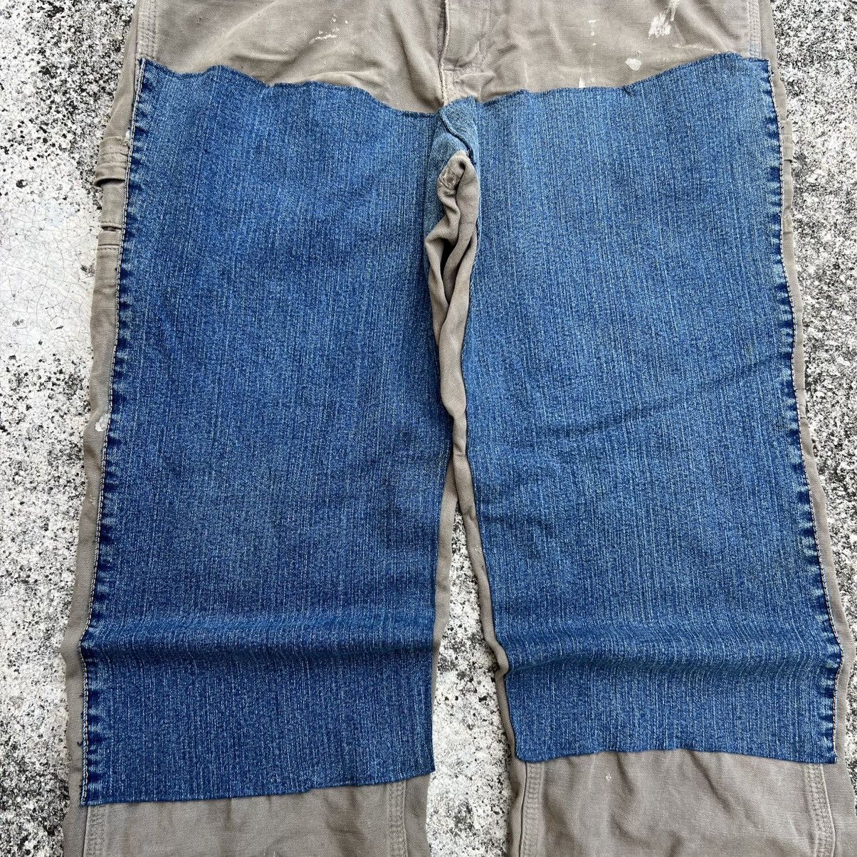 Carhartt “CARHARTT” HEAVY DISTRESS CUSTOM DOUBLE KNEE PANTS Size US 32 / EU 48 - 4 Thumbnail