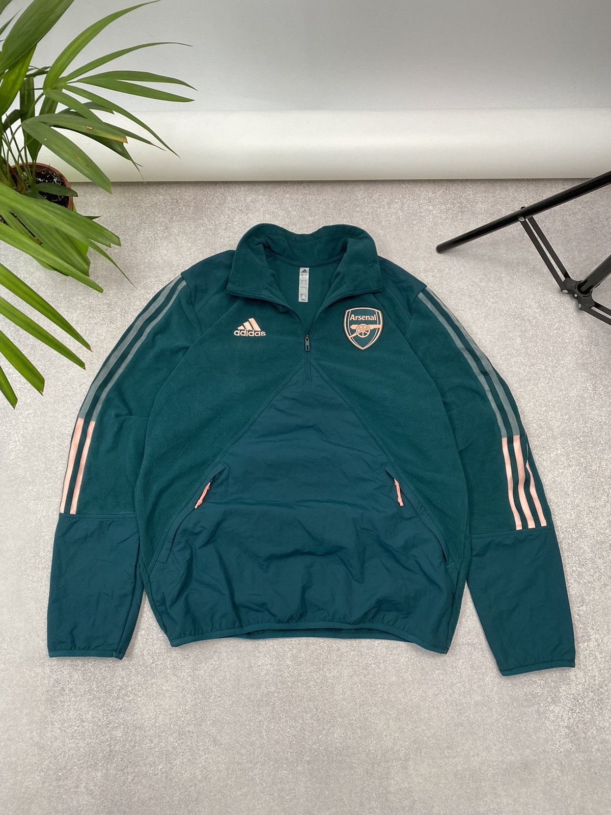 Adidas Arsenal football track fleece sweatshirt
