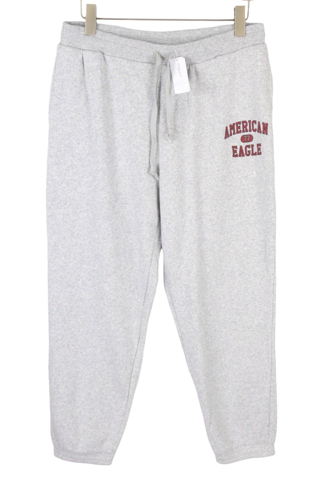 American Eagle Outfitters L Grey Melange Drawstring Sweatpants 88780 Size US 34 / EU 50 - 2 Thumbnail