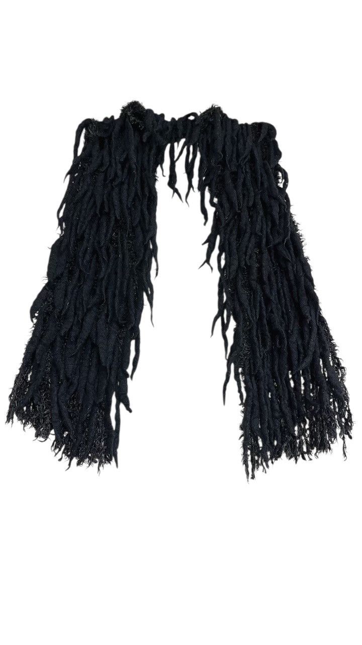 Issey Miyake AW 2002 Issey Miyake Black Olive Twisted Wool Scarf/ Muffler Size ONE SIZE - 11 Thumbnail