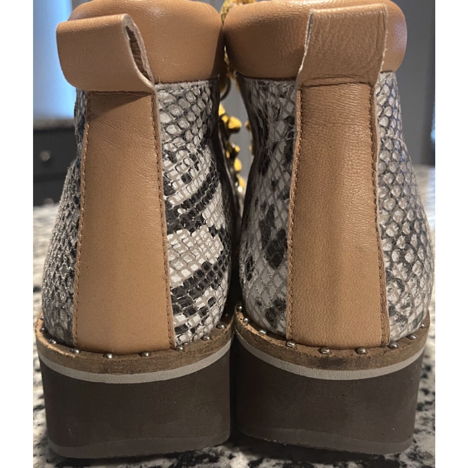 Free People Free People Durango Hiker Boots Snake Pattern Boots Sz 36 (US 6) - Womens Size US 6 / IT 36 - 2 Thumbnail