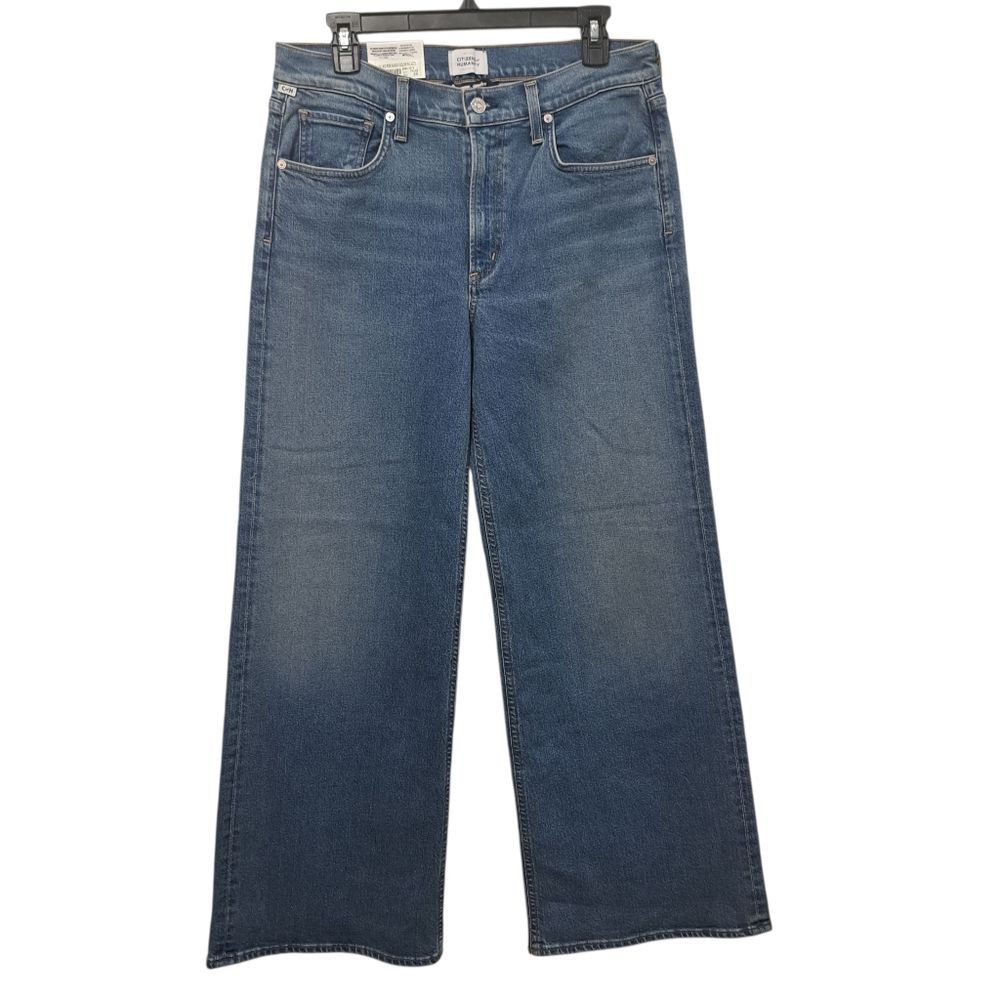 Citizens Of Humanity Citizen Of Humanity Loli Mid Rise Baggy Wide-Leg Boho Jeans Size 29" - 2 Thumbnail