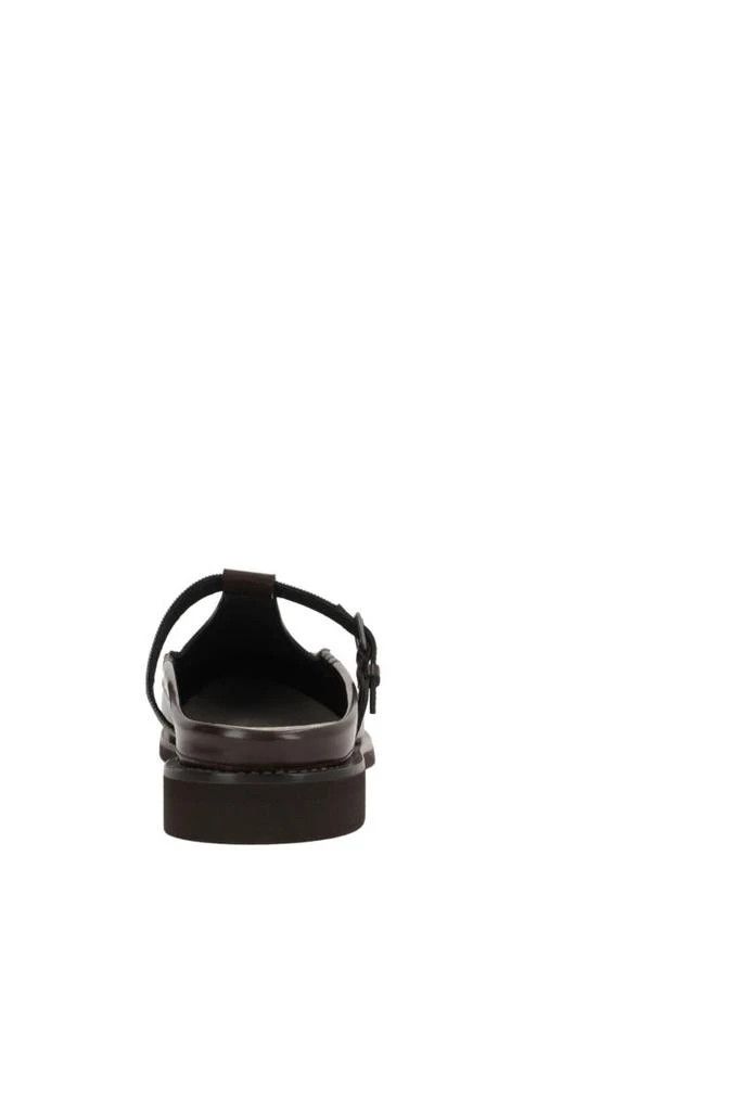 Brunello Cucinelli o1B3y1r0426 Brushed Leather Mules in Brown Size US 7 / IT 37 - 3 Thumbnail