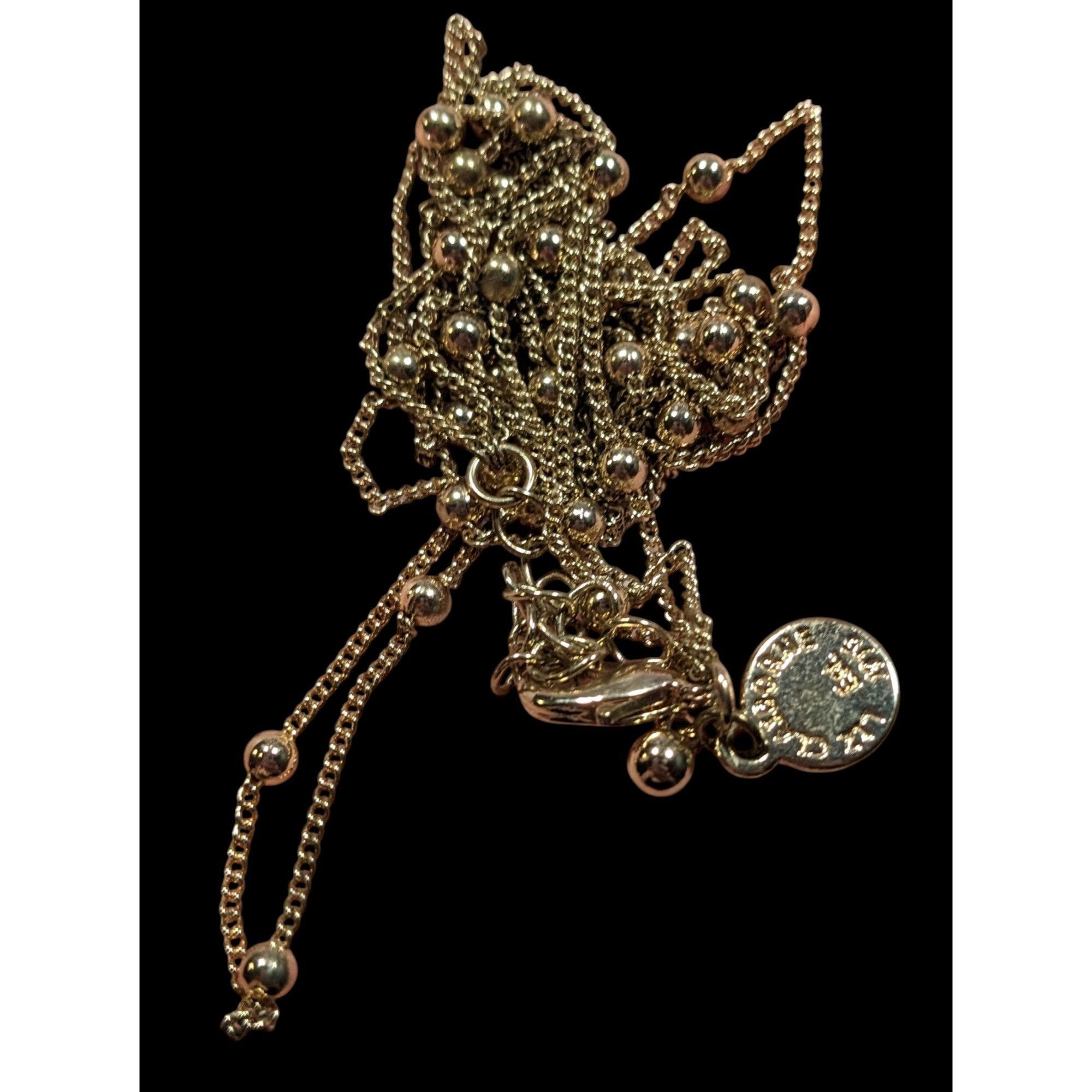 Liz Claiborne Elegant Liz Claiborne Layered Ball Studded Gold Tone Chain N Size ONE SIZE - 5 Thumbnail