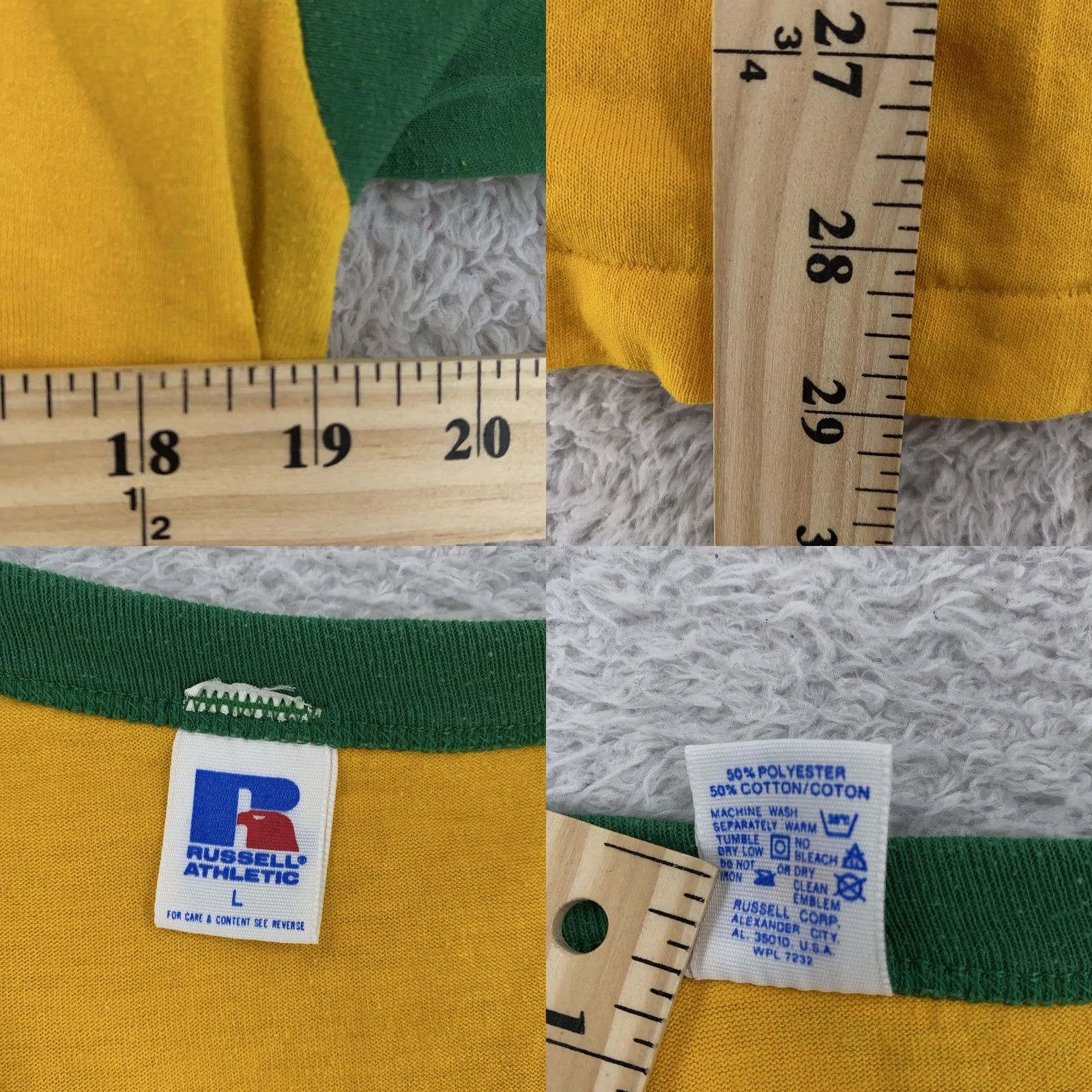 Vintage VINTAGE Rockaway New Jersey RInger Shirt Mens M Yellow Soccer Russell Jersey 80s T-Shirt Short Sleeve Graphic Print Size US M / EU 48-50 / 2 - 8 Thumbnail