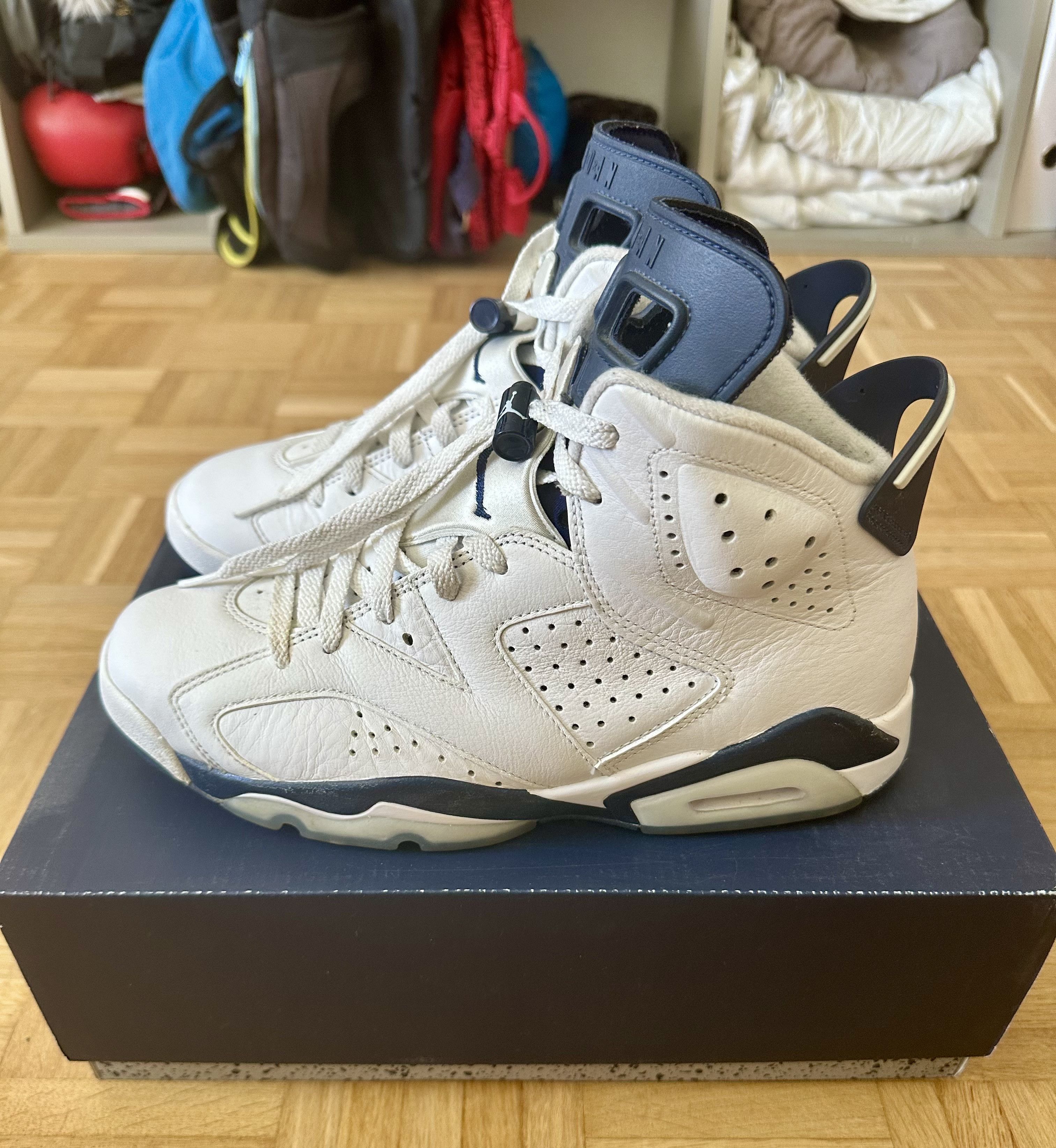 Jordan Brand Air jordan 6 retro white/midnight navy Size US 9 / EU 42 - 1 Thumbnail