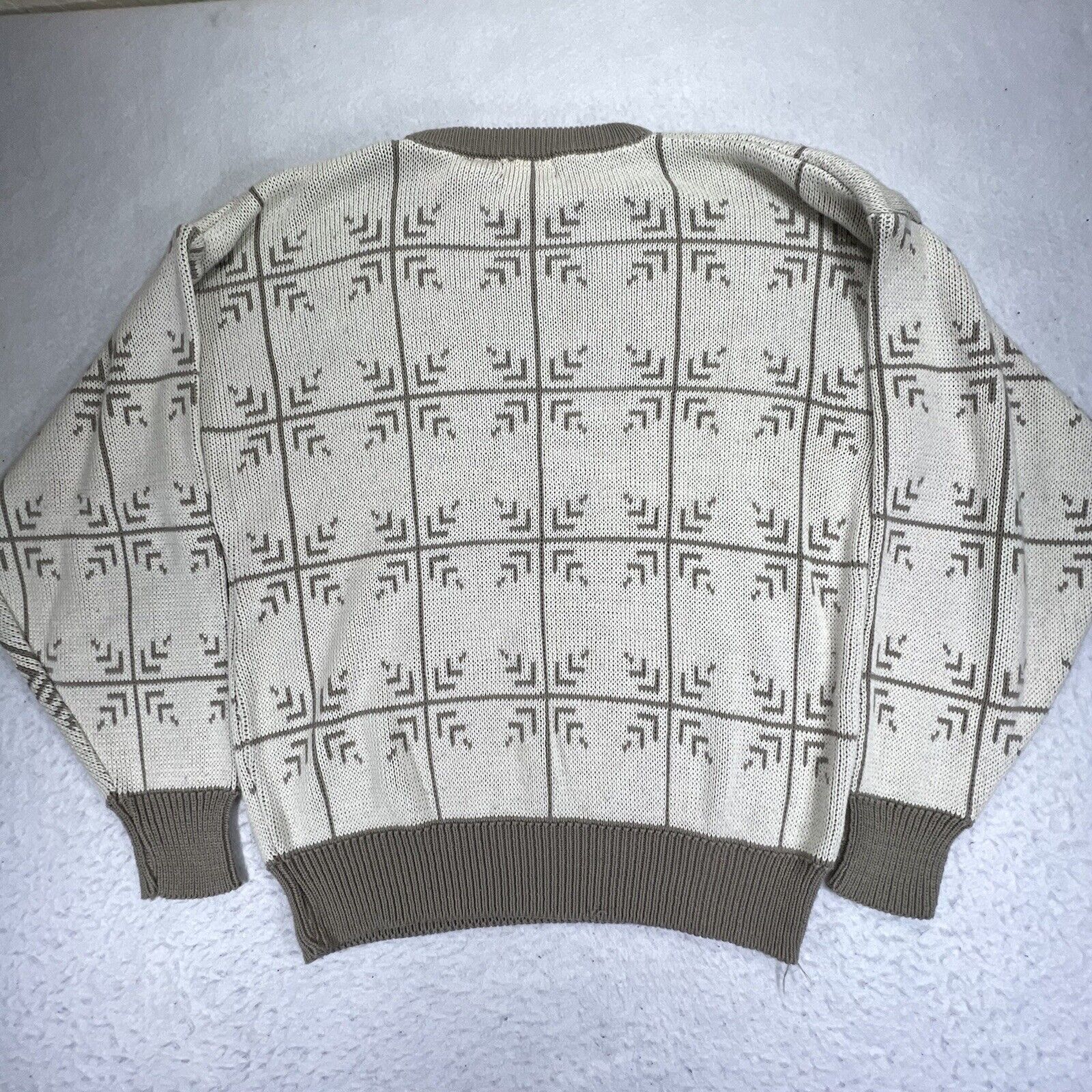 Other Vintage St. Stephen Maison Blanche Large Beige Sweater Size US L / EU 52-54 / 3 - 6 Thumbnail