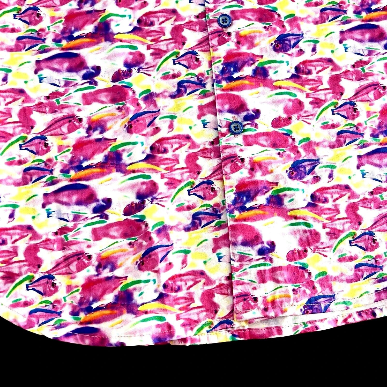 Robert Graham Robert Graham Fishy Business NWT Small Classic Fit Pink S/S Size US S / EU 44-46 / 1 - 9 Thumbnail