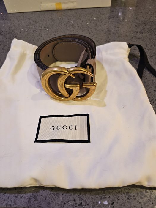 Gucci Pink Leather Interlocking G Buckle Belt 80CM Gucci