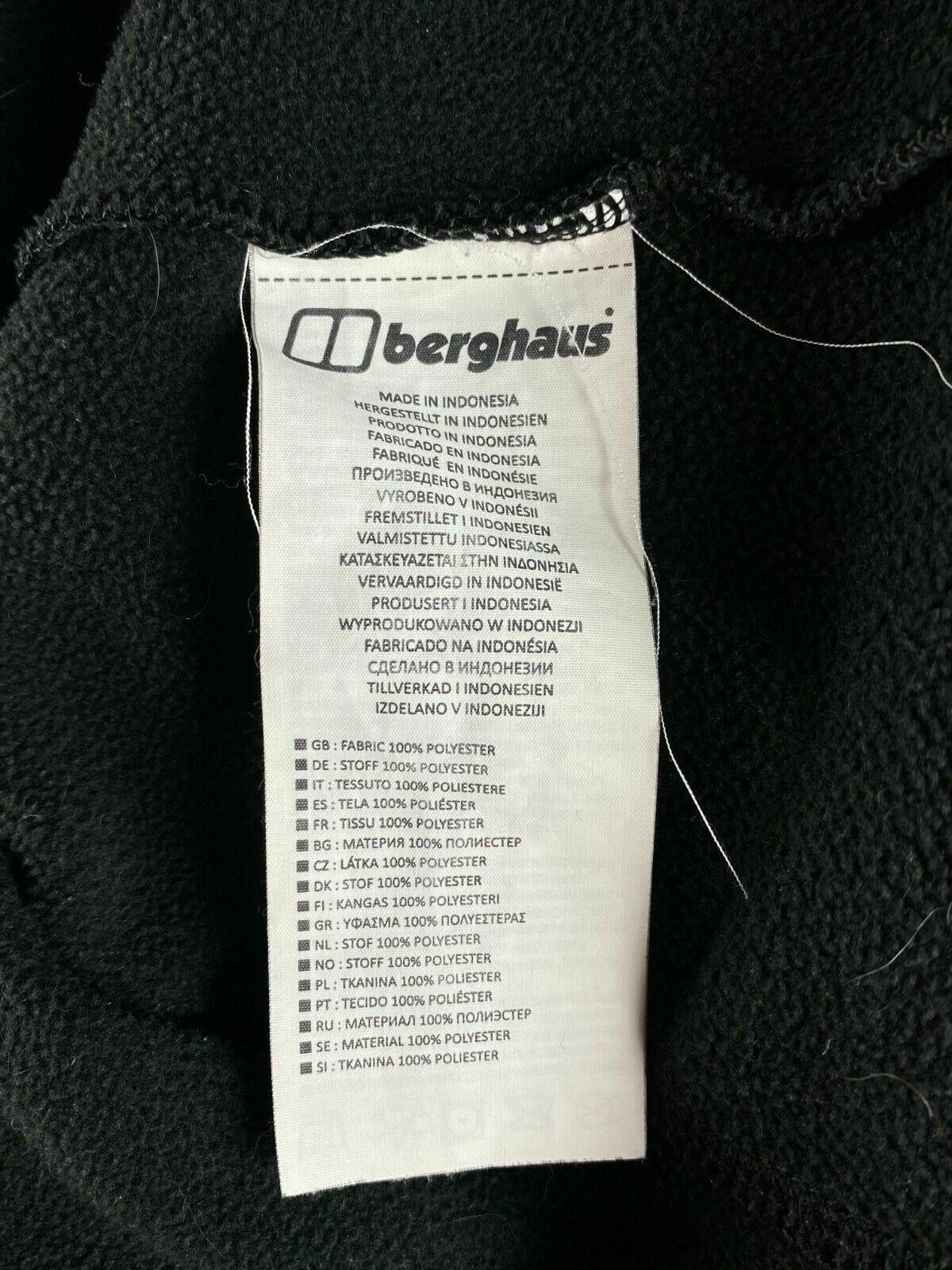 Berghaus Men Berghaus Black 1/4 Zip Long Sleeve Fleece Sweater Size L Size US L / EU 52-54 / 3 - 12 Thumbnail