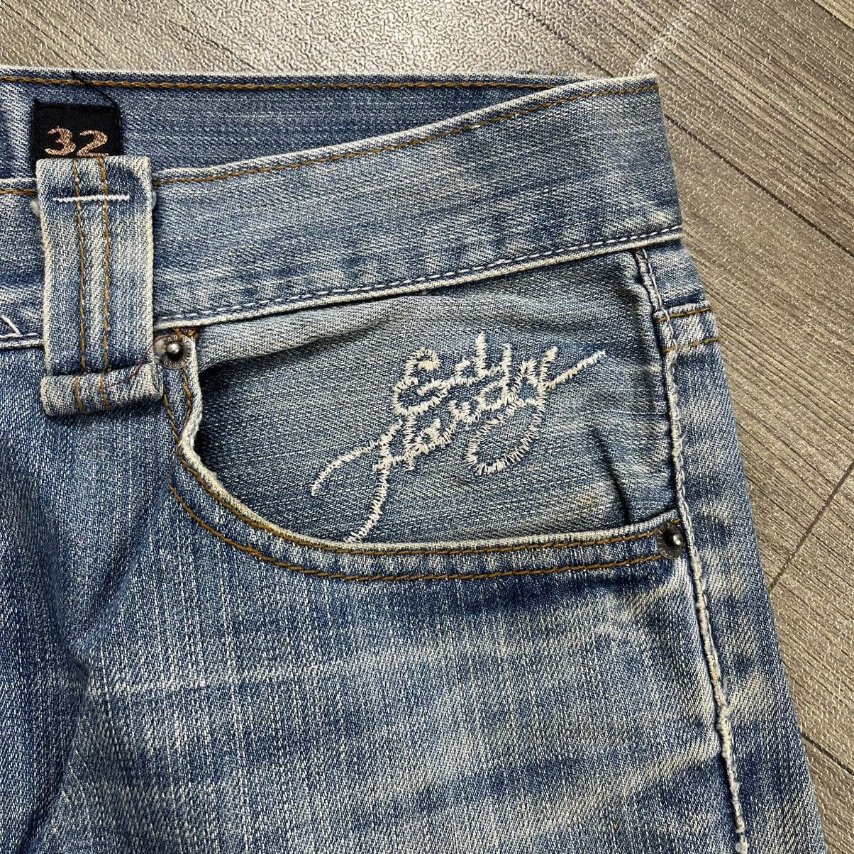 Ed Hardy Vintage Ed Hardy Distressed Embroidery Y2K Baggy Jeans Size US 32 / EU 48 - 15 Thumbnail