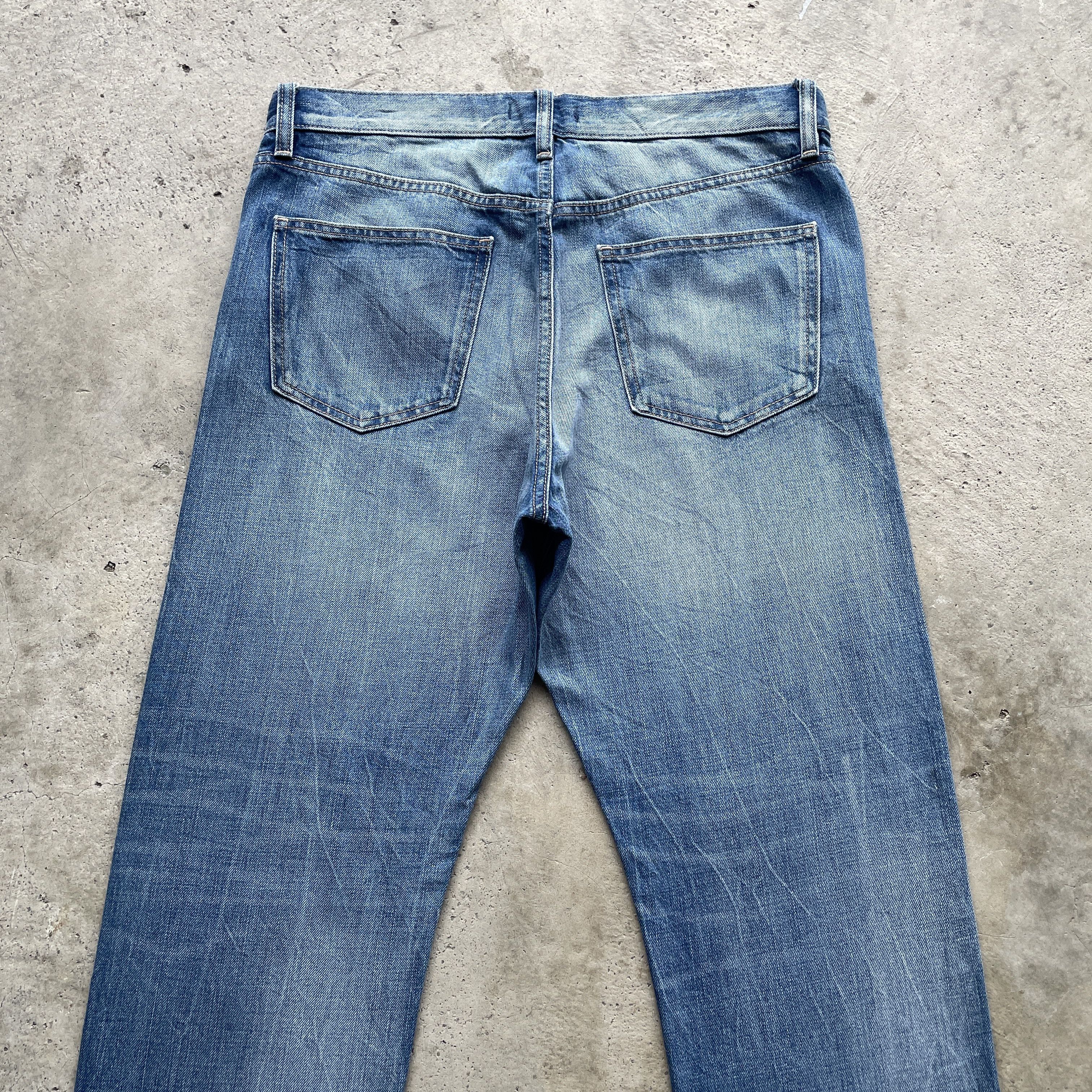 Japanese Brand VINTAGE JAPANESE JEANS FADED DENIM WASH PANTS W34x27.5 Size US 34 / EU 50 - 8 Thumbnail